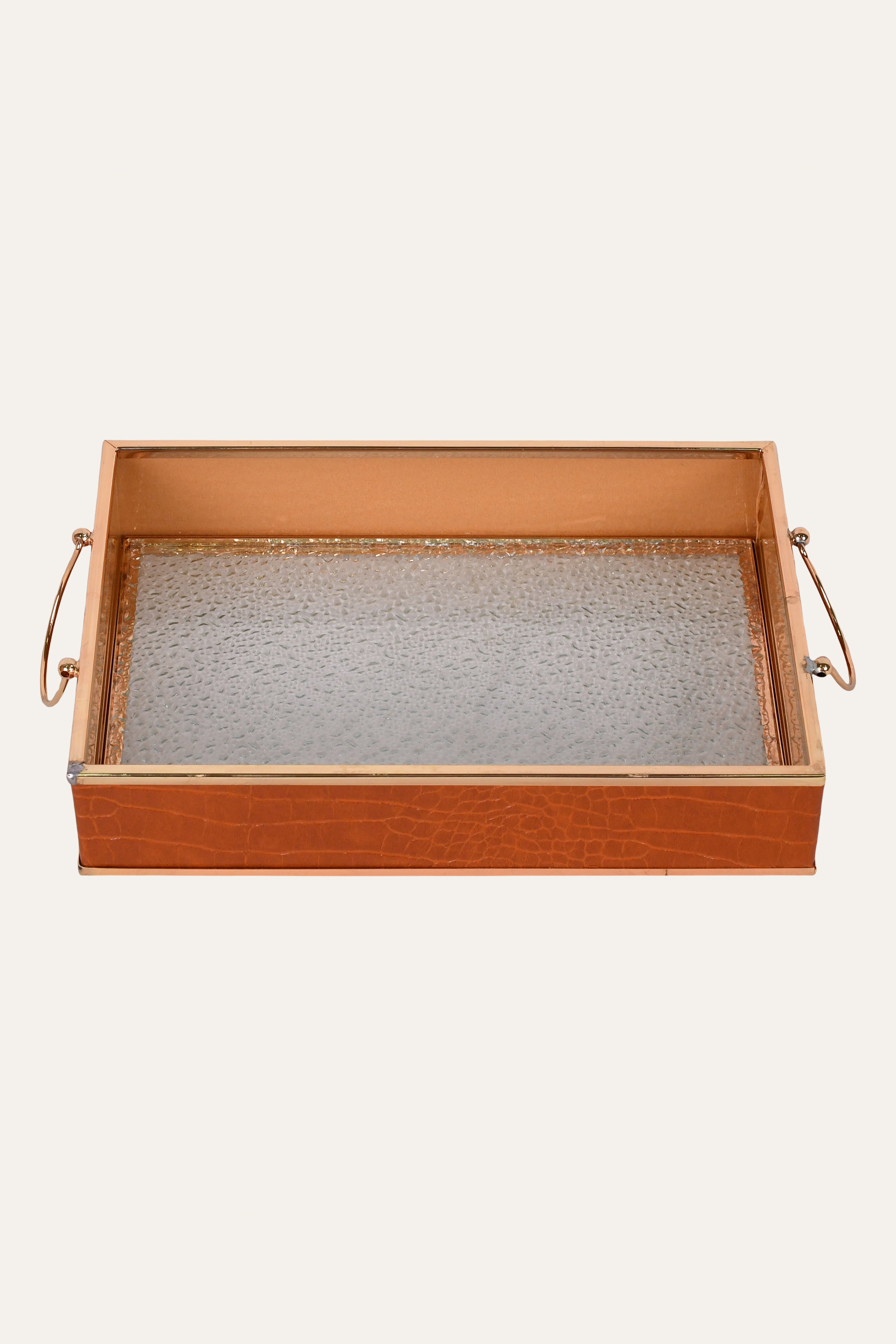 decorative glass organizer box