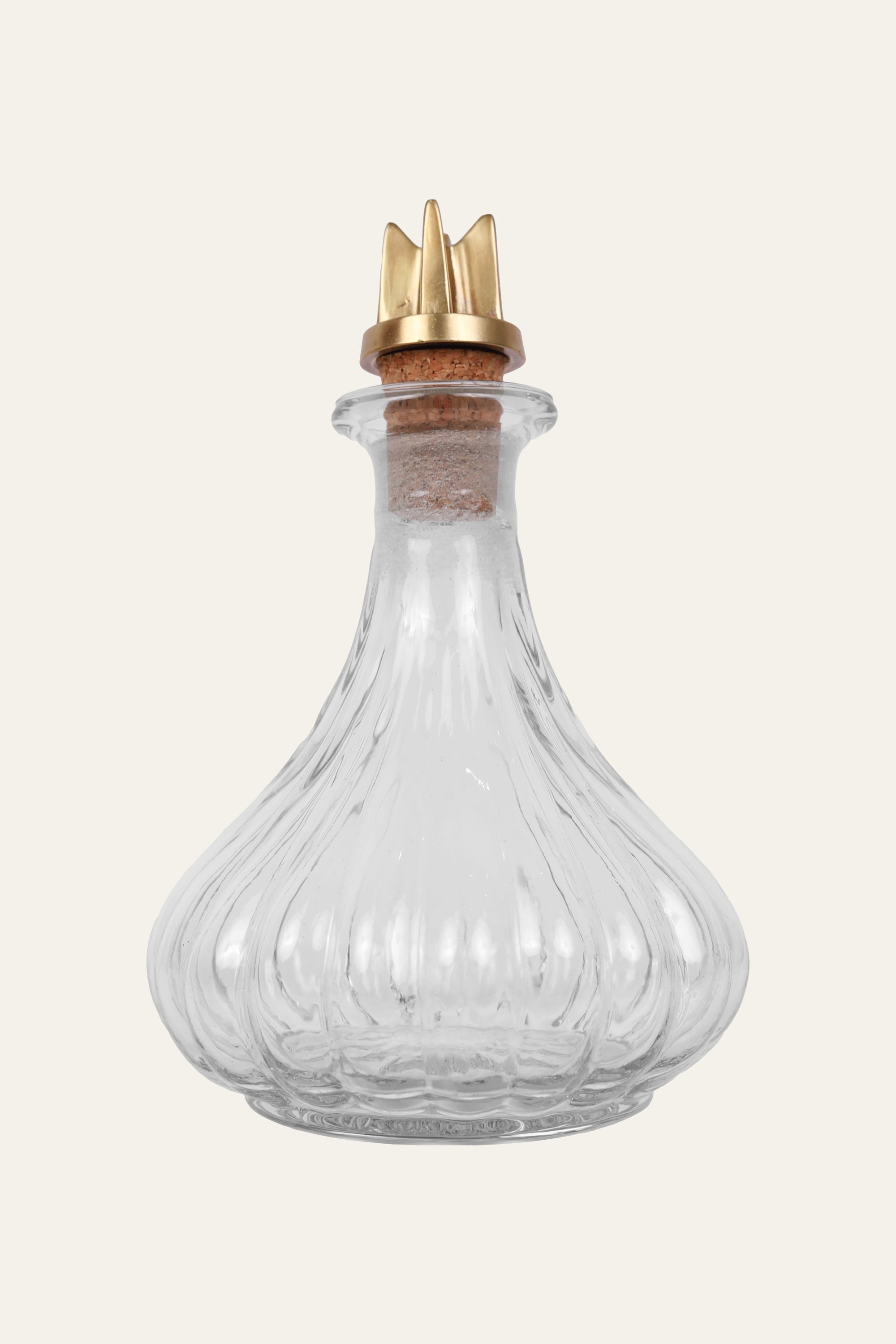 decorative ribbed vanity bottle
