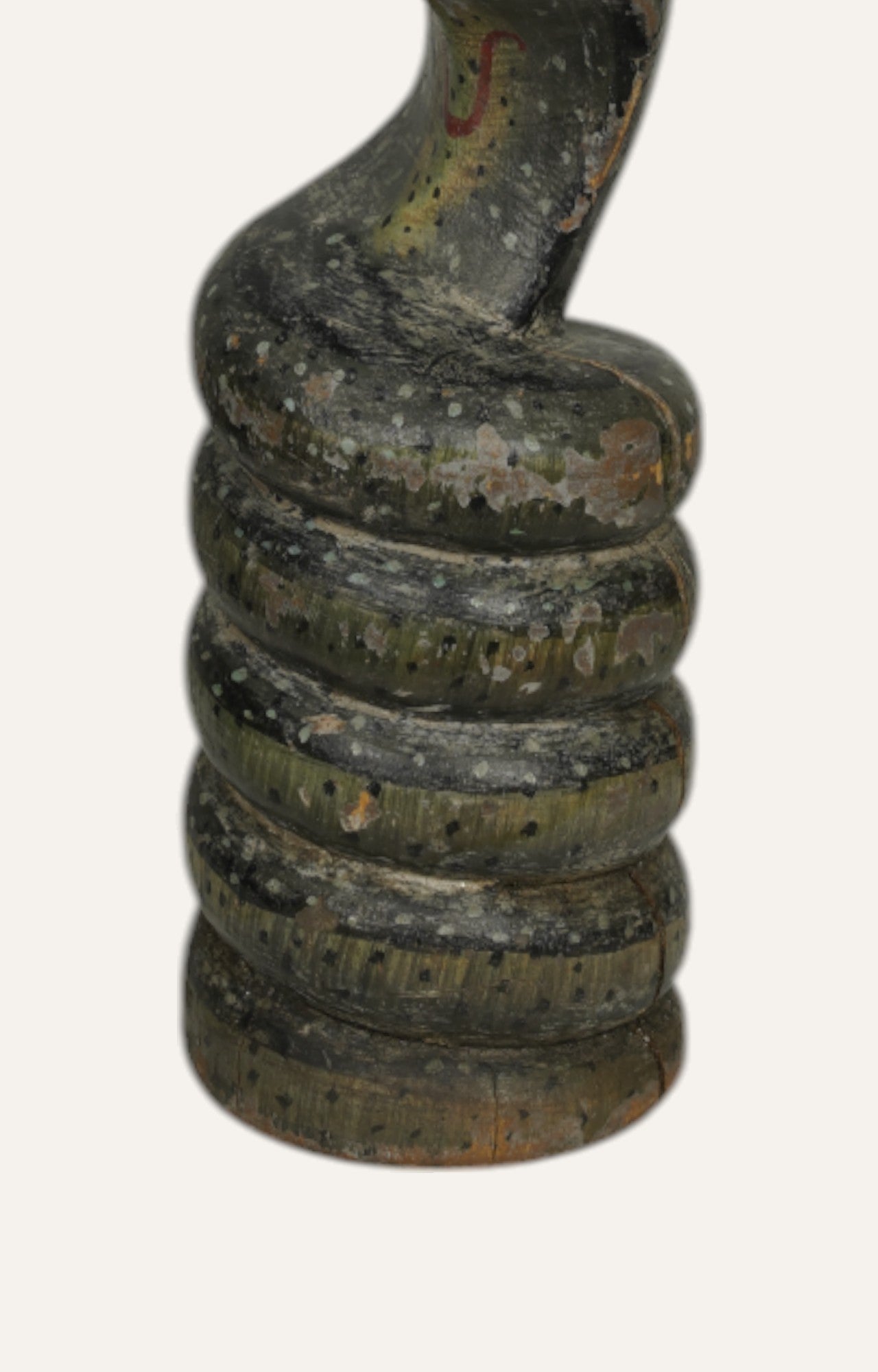 Mystic Wooden Spiral Vintage Candle Stand