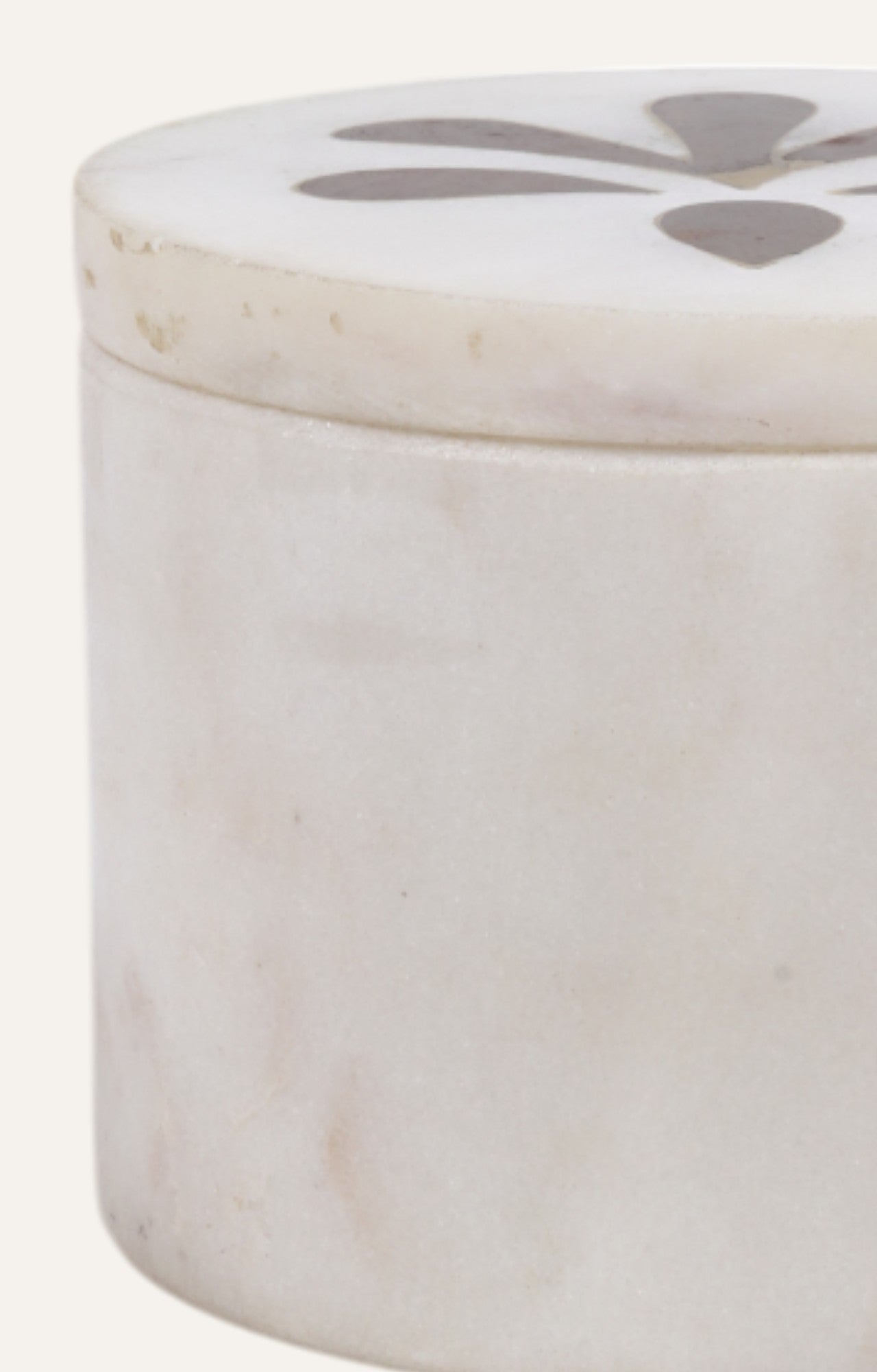 Petite Marble Box with Brass Inlay