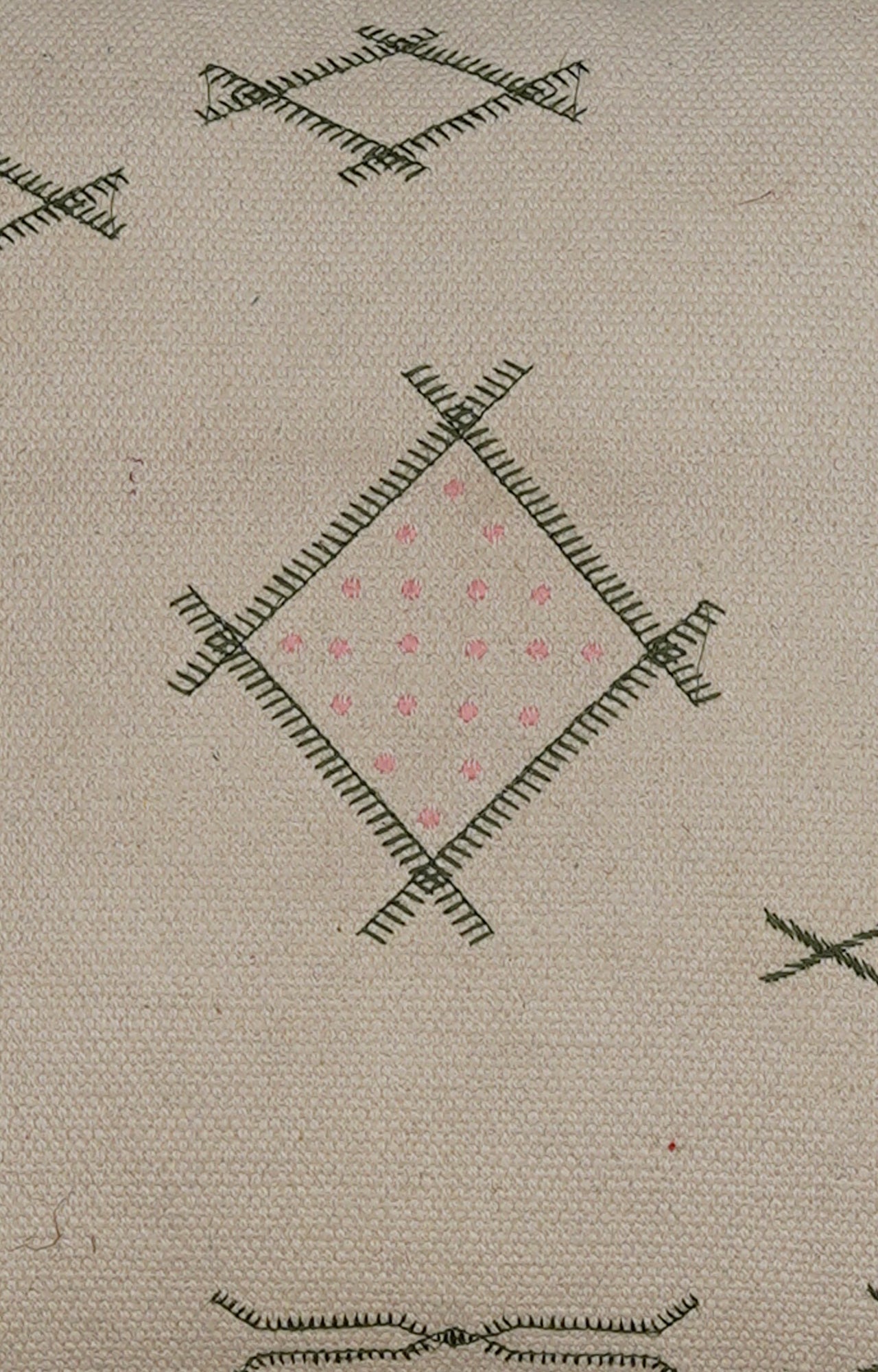 Hand-Embroidered Minimal Cushion