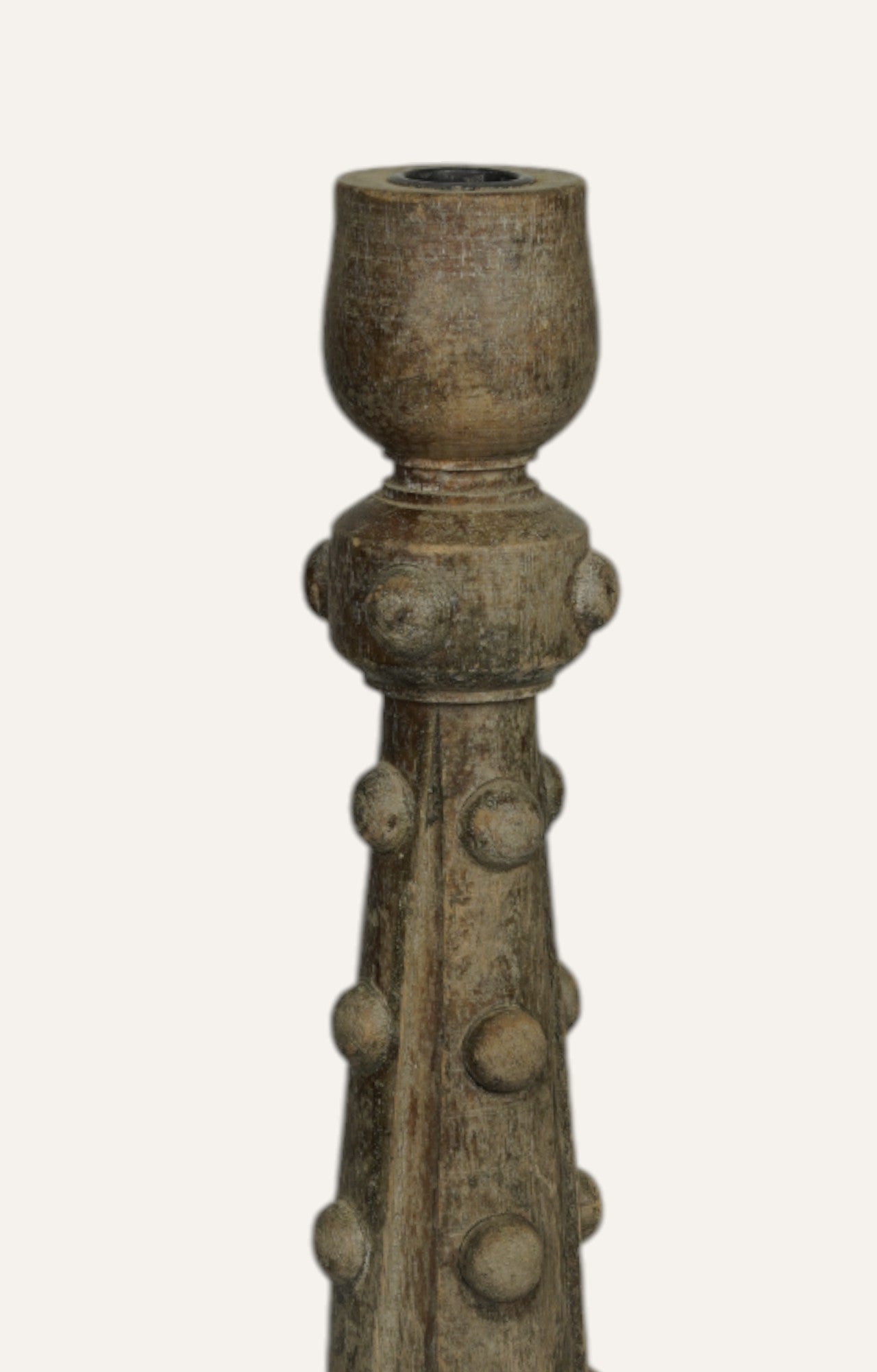 Moonlit Wooden Vintage Candle Stand