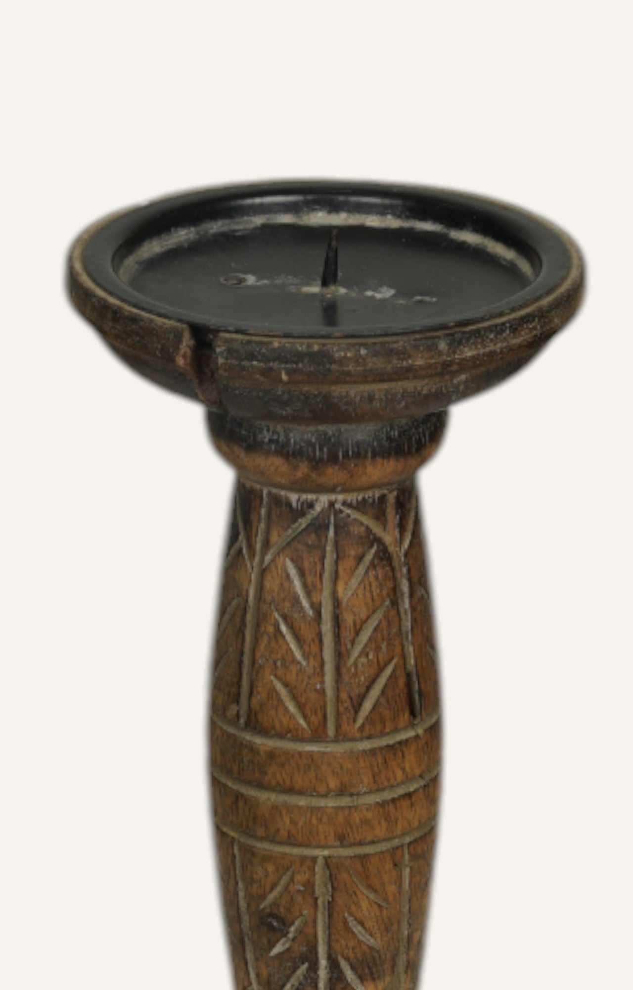 Persian Wooden Vintage Candle Stand