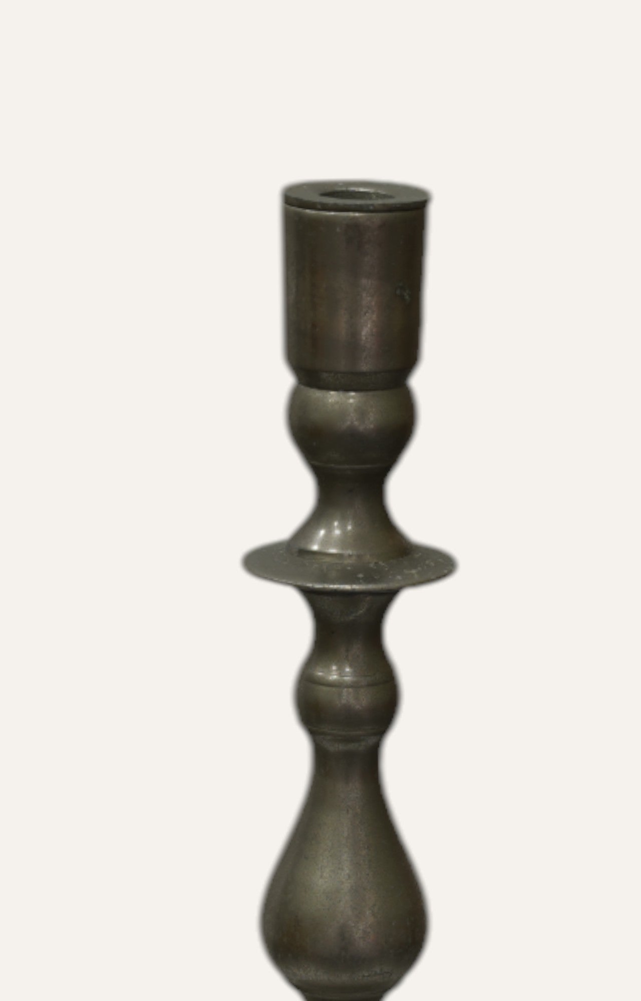 Silver Pewter Vintage Candle Stand