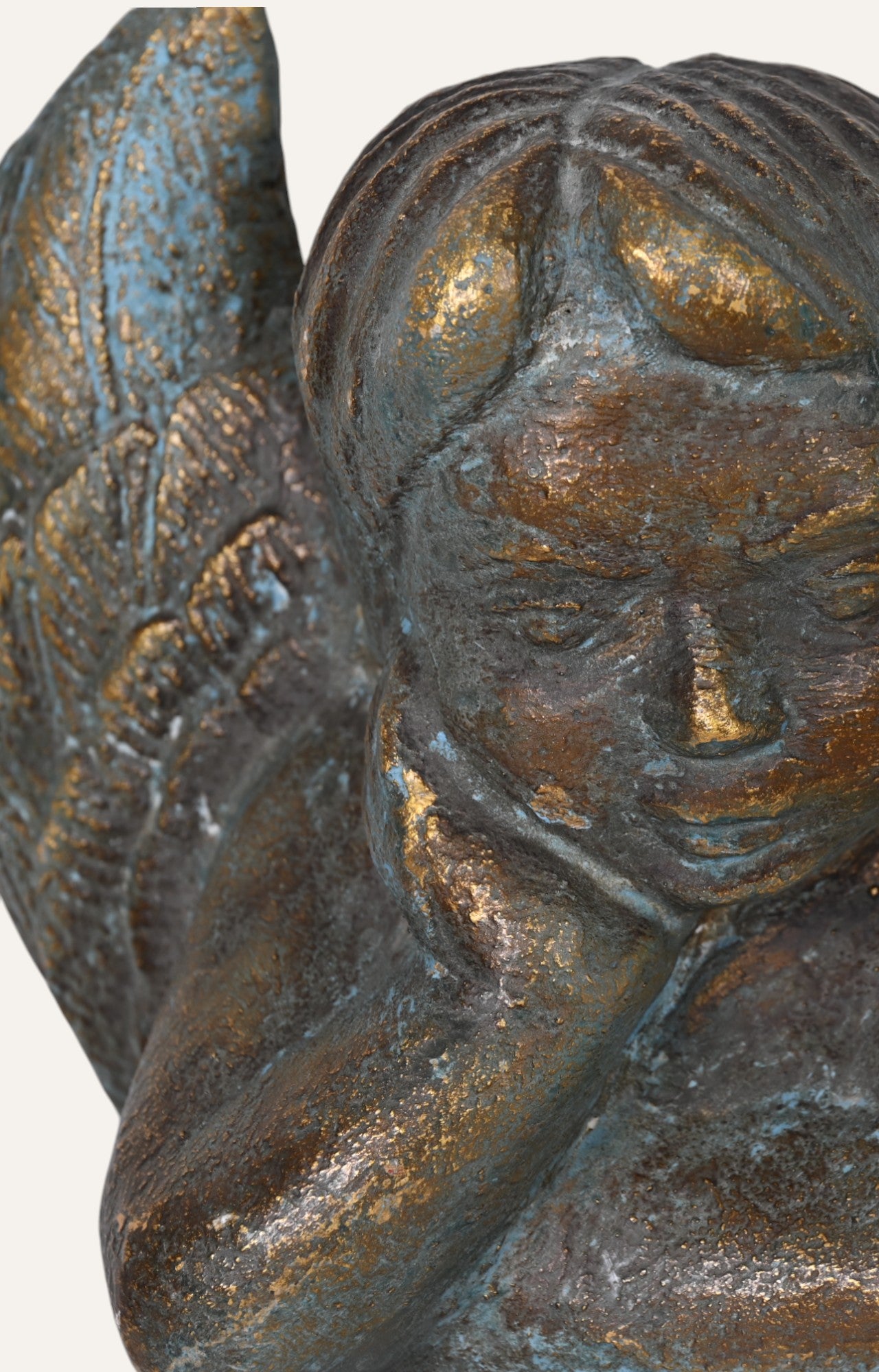 Grey and Gold Accent Angle Sculpture