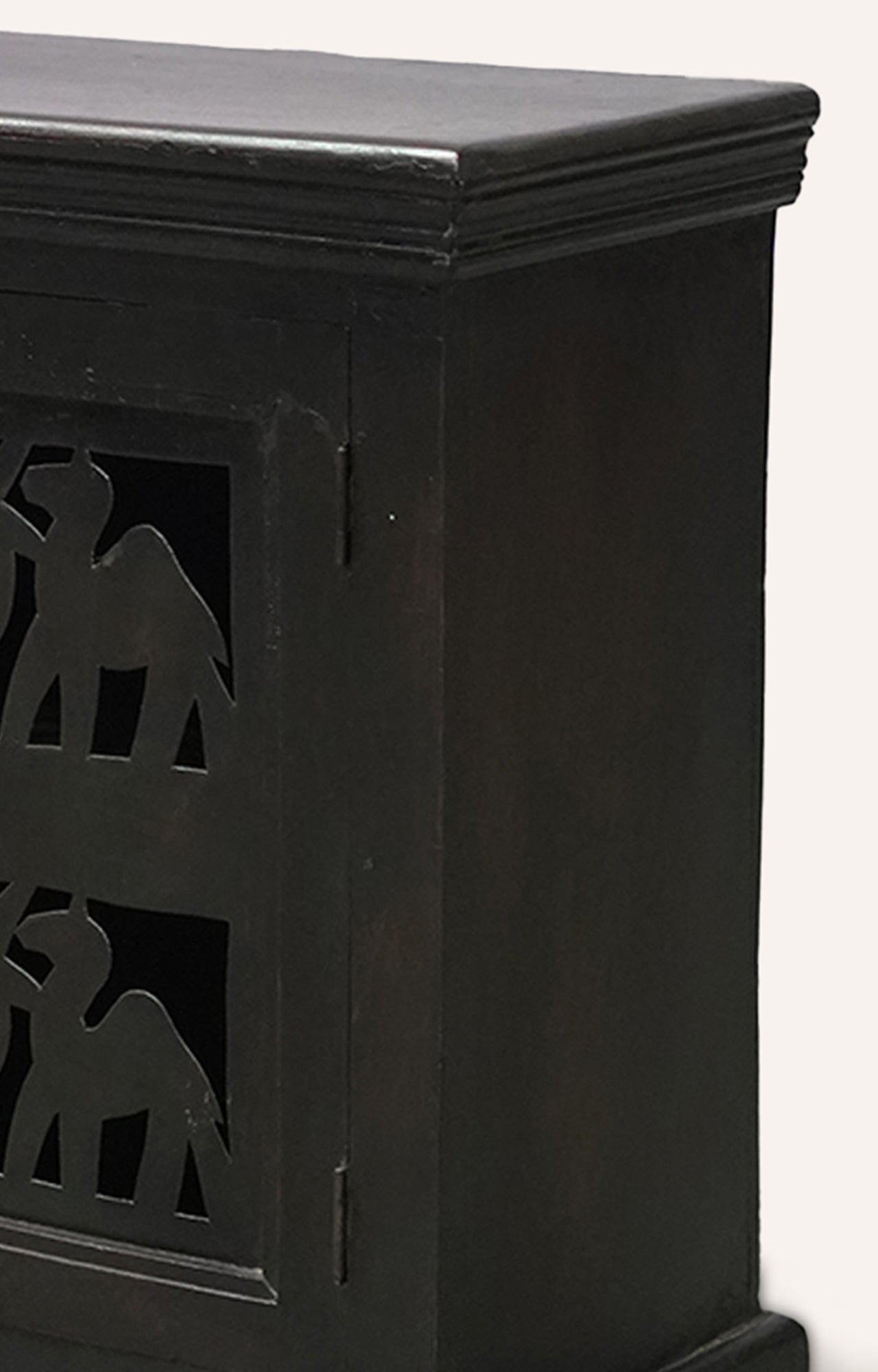 Camel Wooden Cabinet - Black