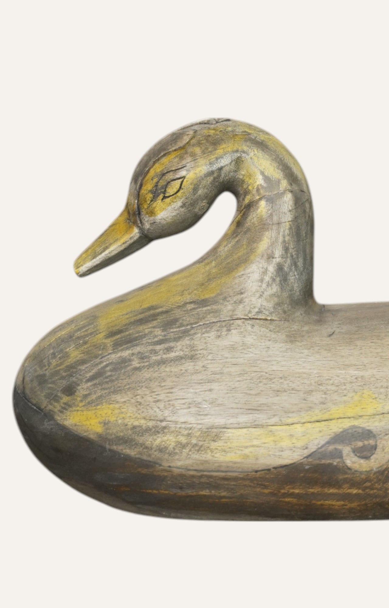 Handcrafted Vintage Wooden Duck Decoy