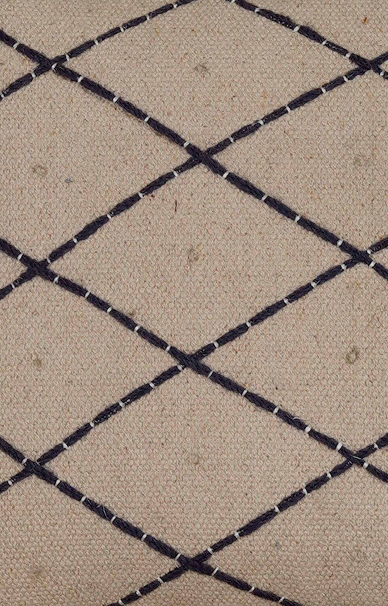 Handwoven Lattice Cushion with Tassels