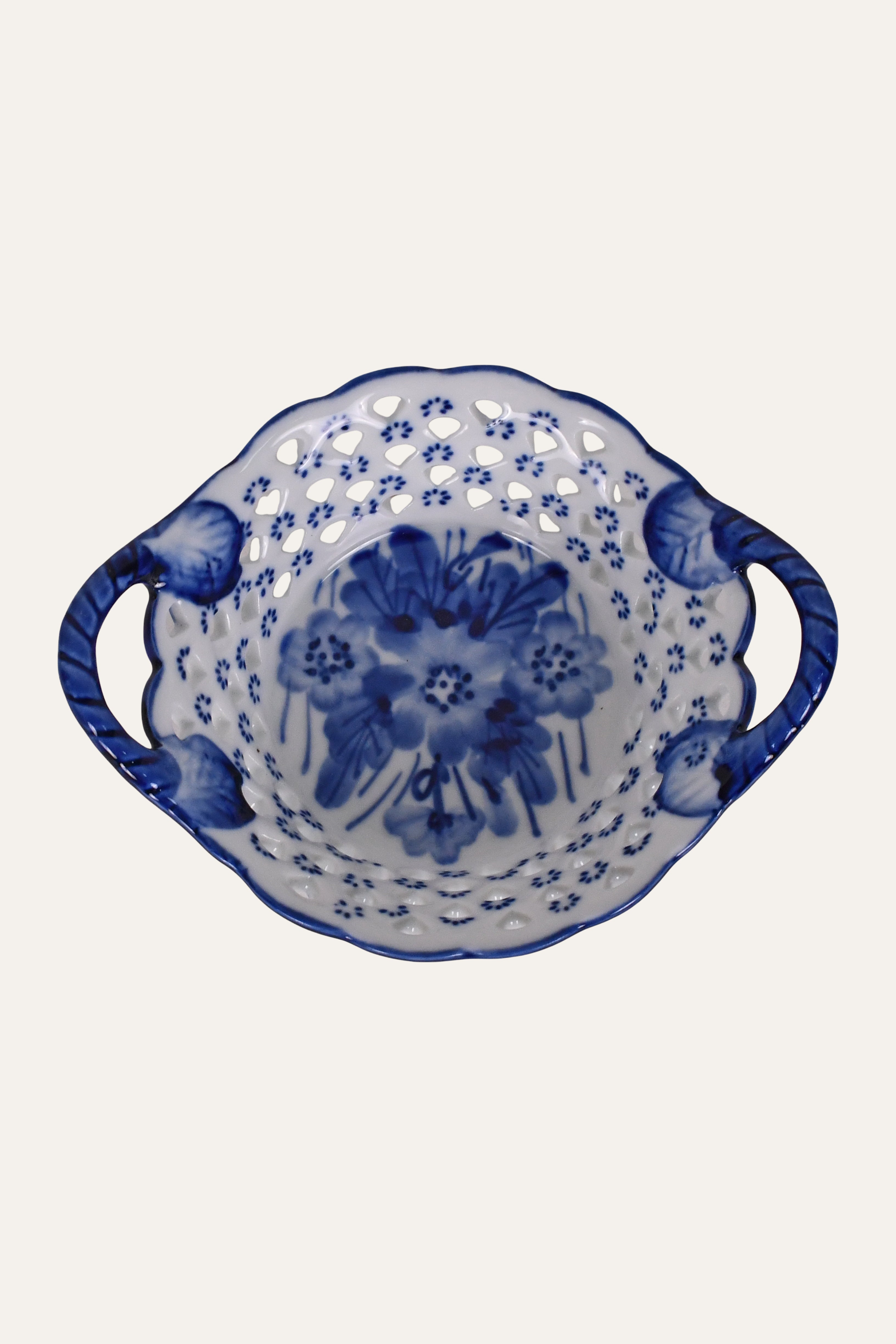 fruit bowl with pierced design