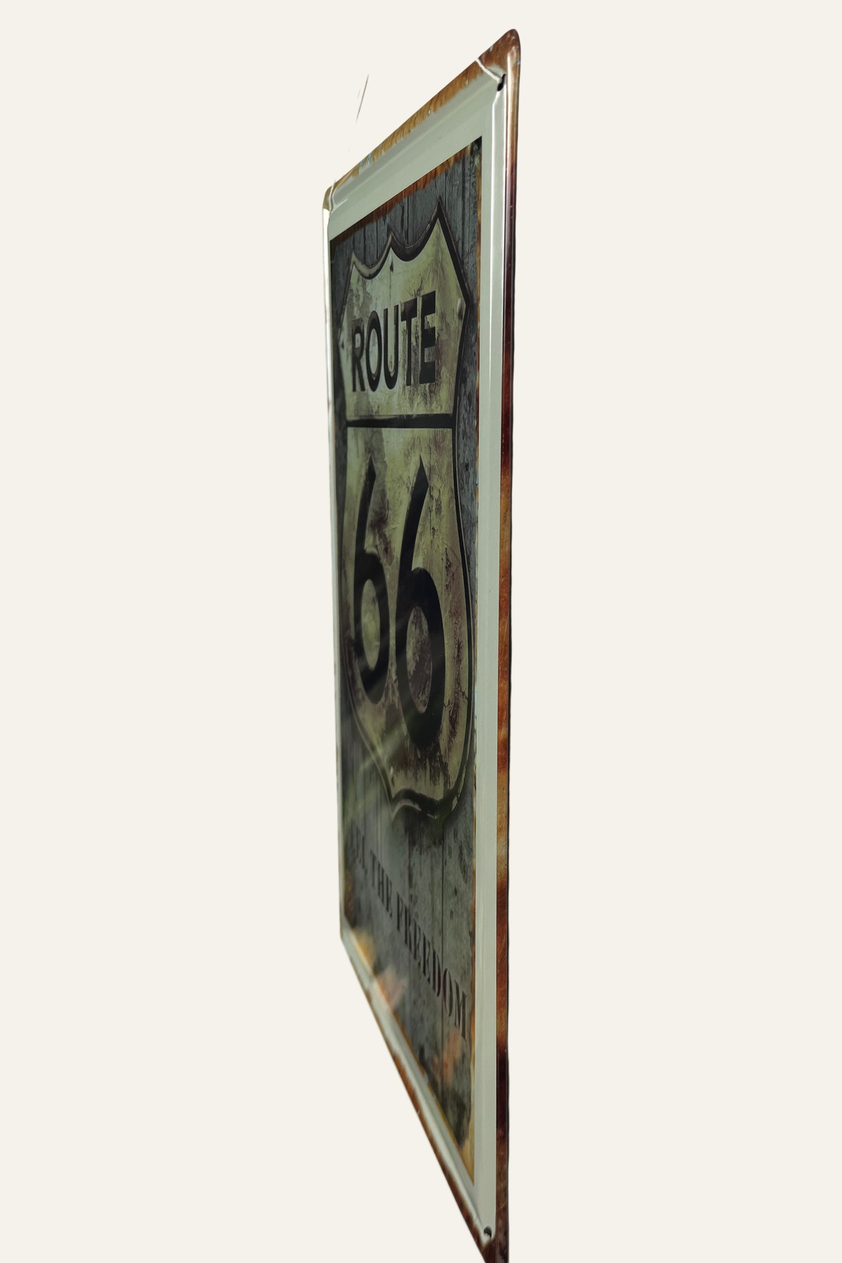 garage wall decor route 66 metal sign