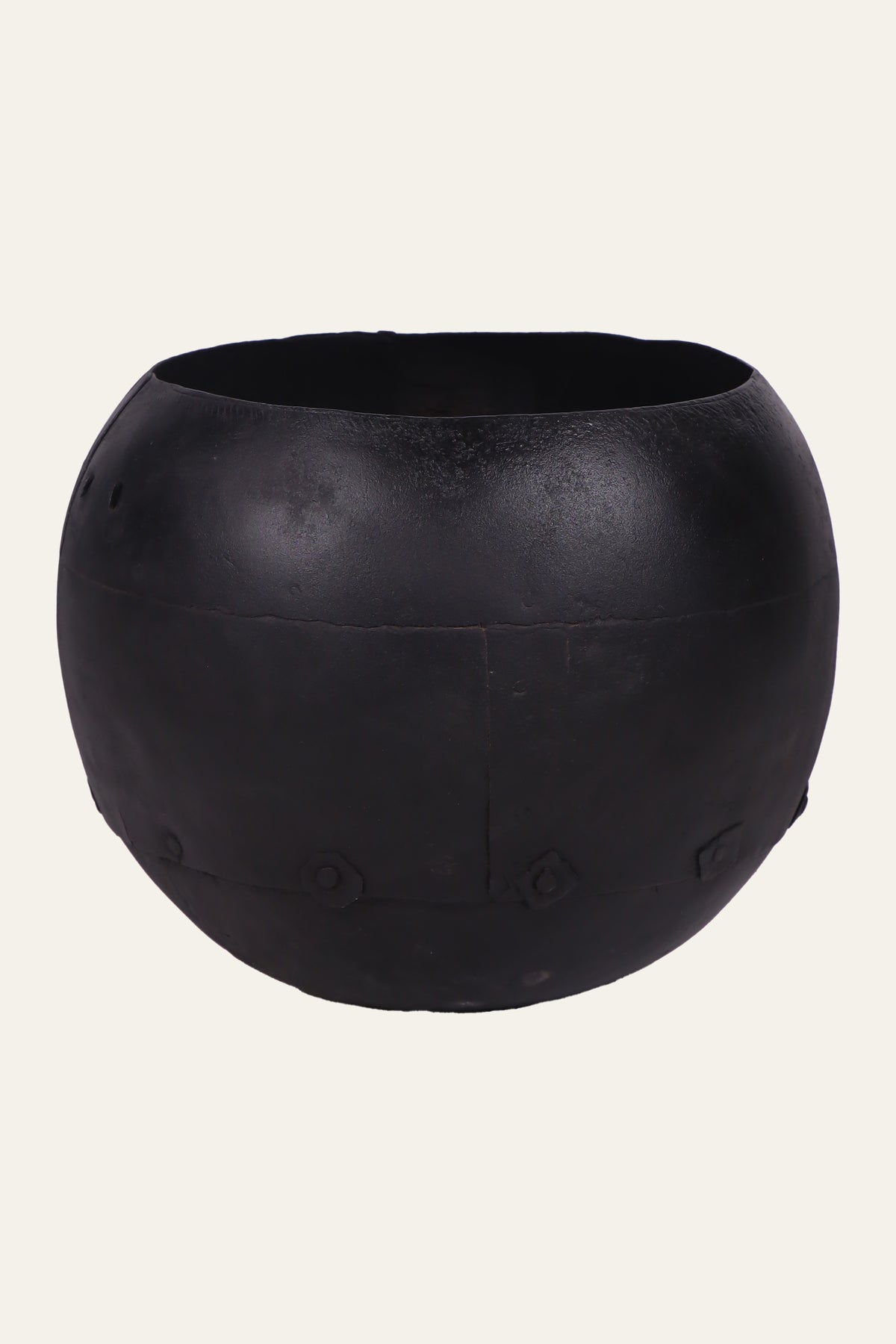 industrial style decorative metal pot