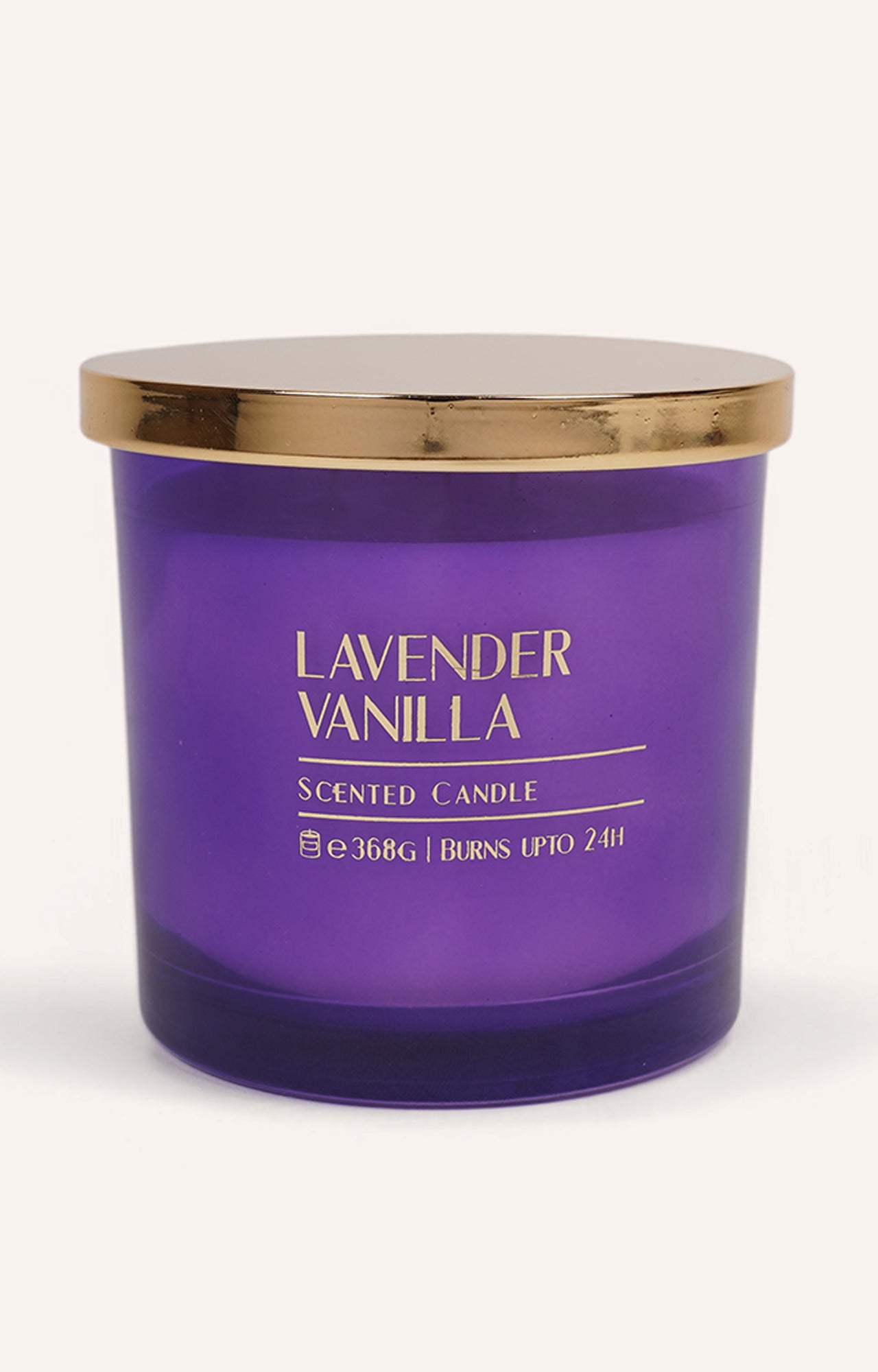 lavender vanilla-scented candle