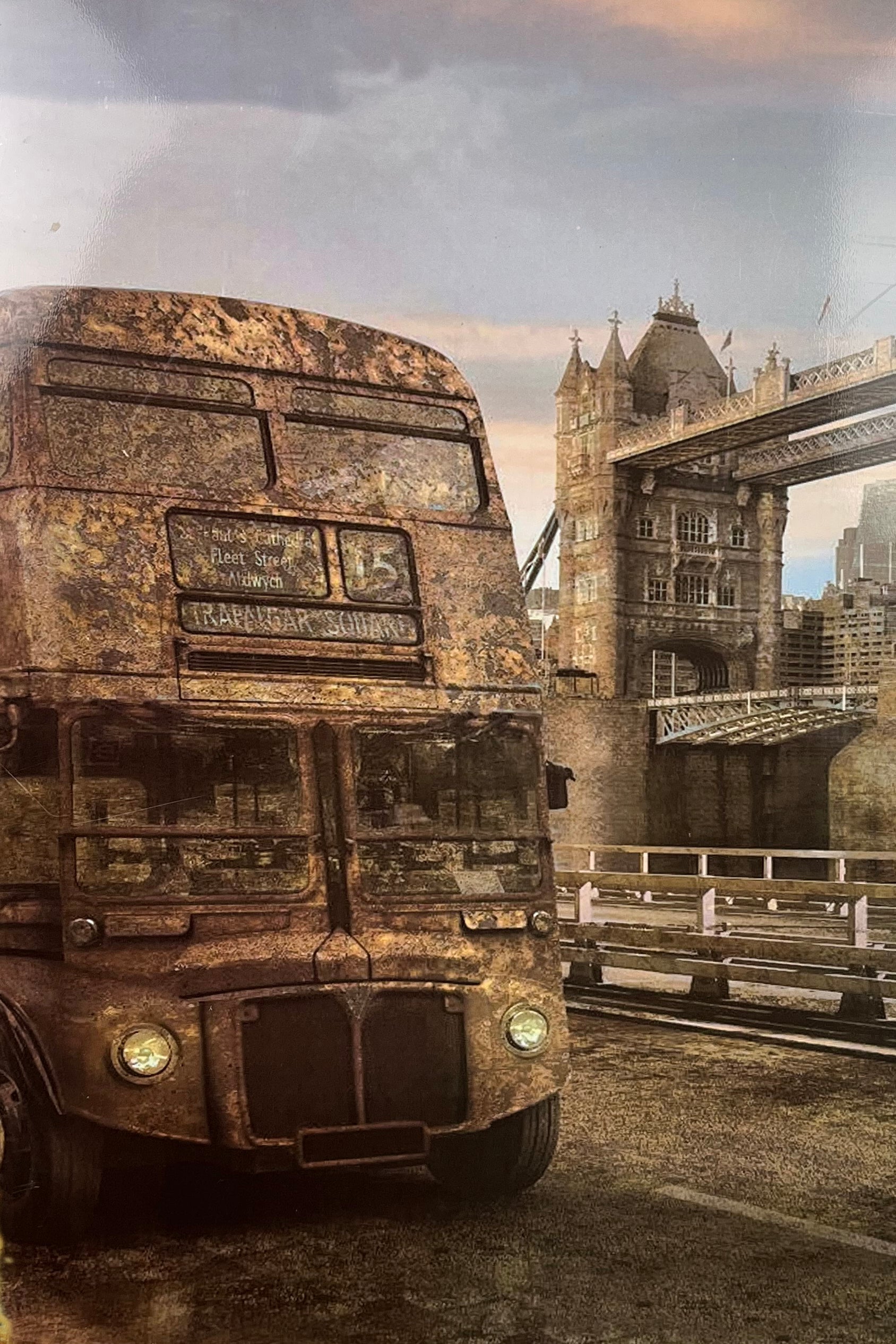 london city metal wall decor vintage style