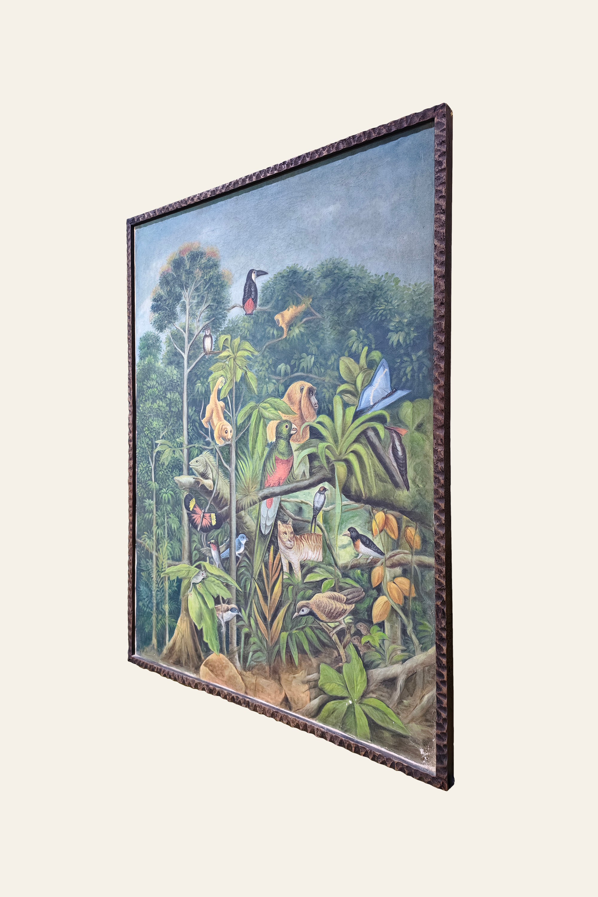 luxury tropical forest landscape painting