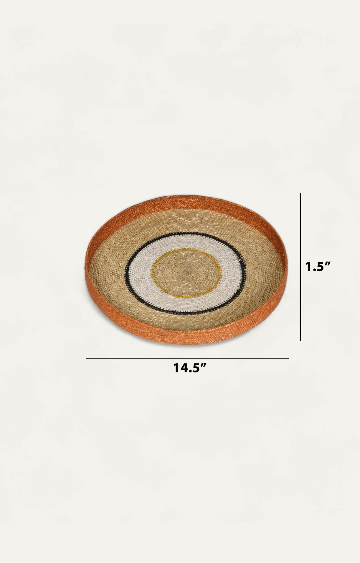 natural braided seagrass serving tray