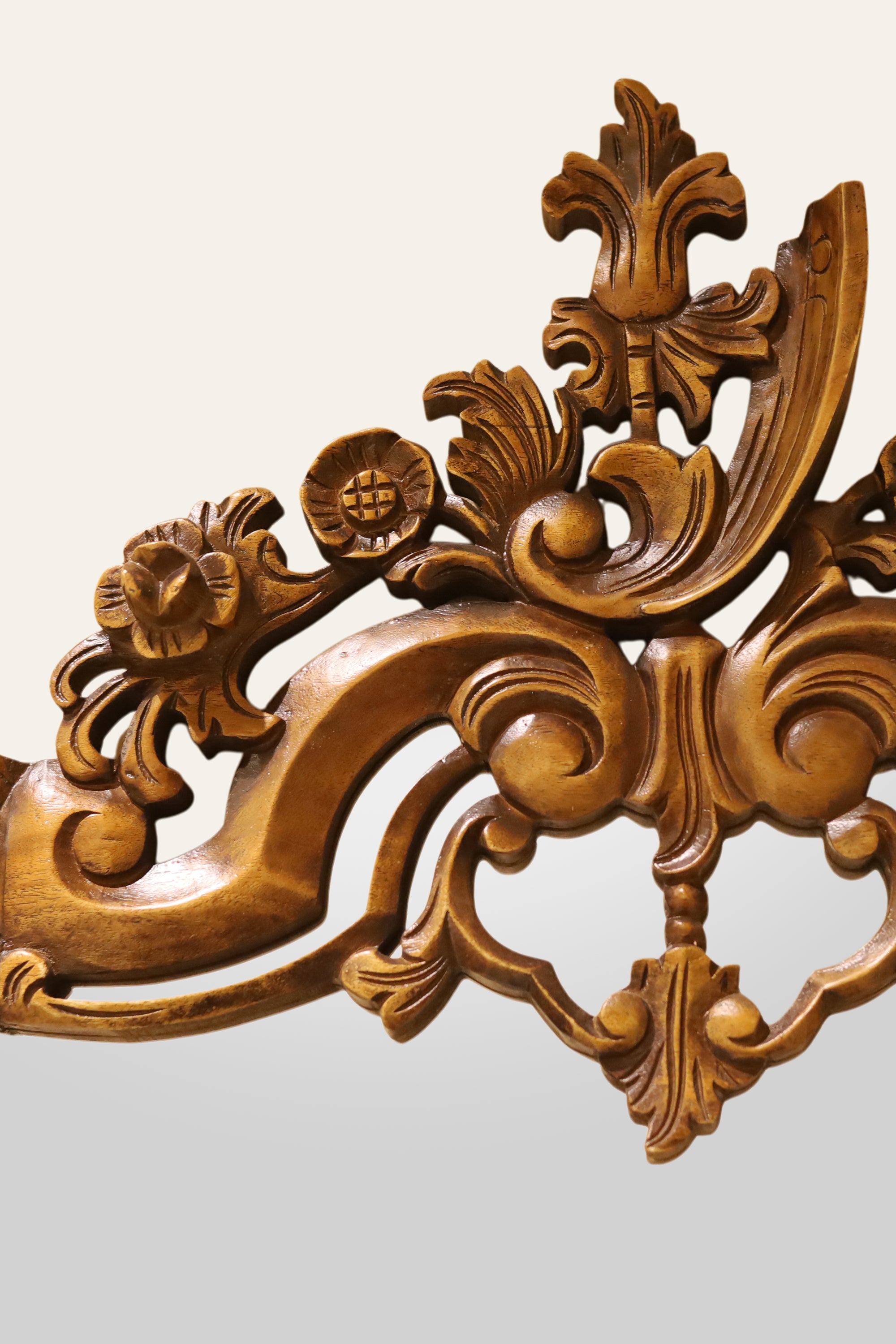 ornate floral frame wall mirror