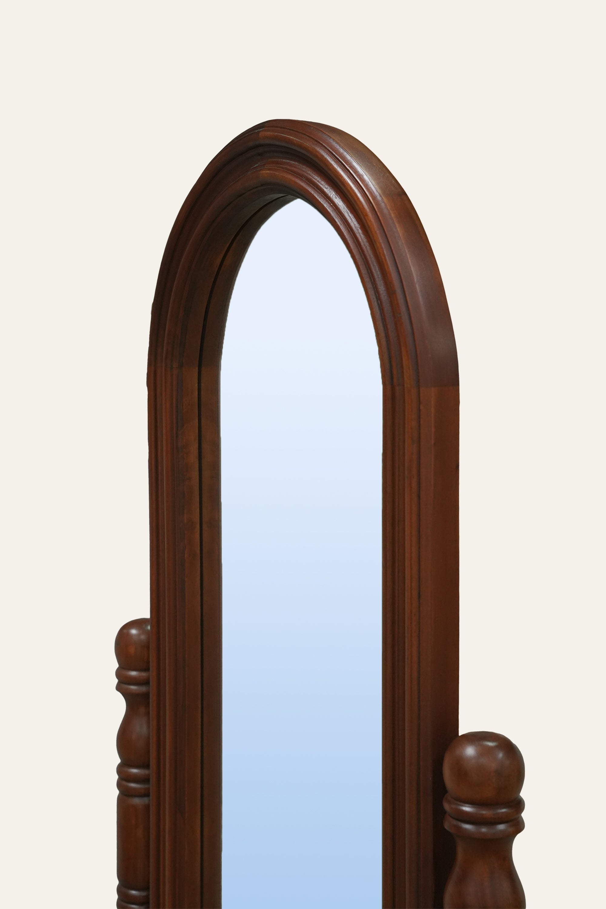 oval wooden cheval mirror for bedroom