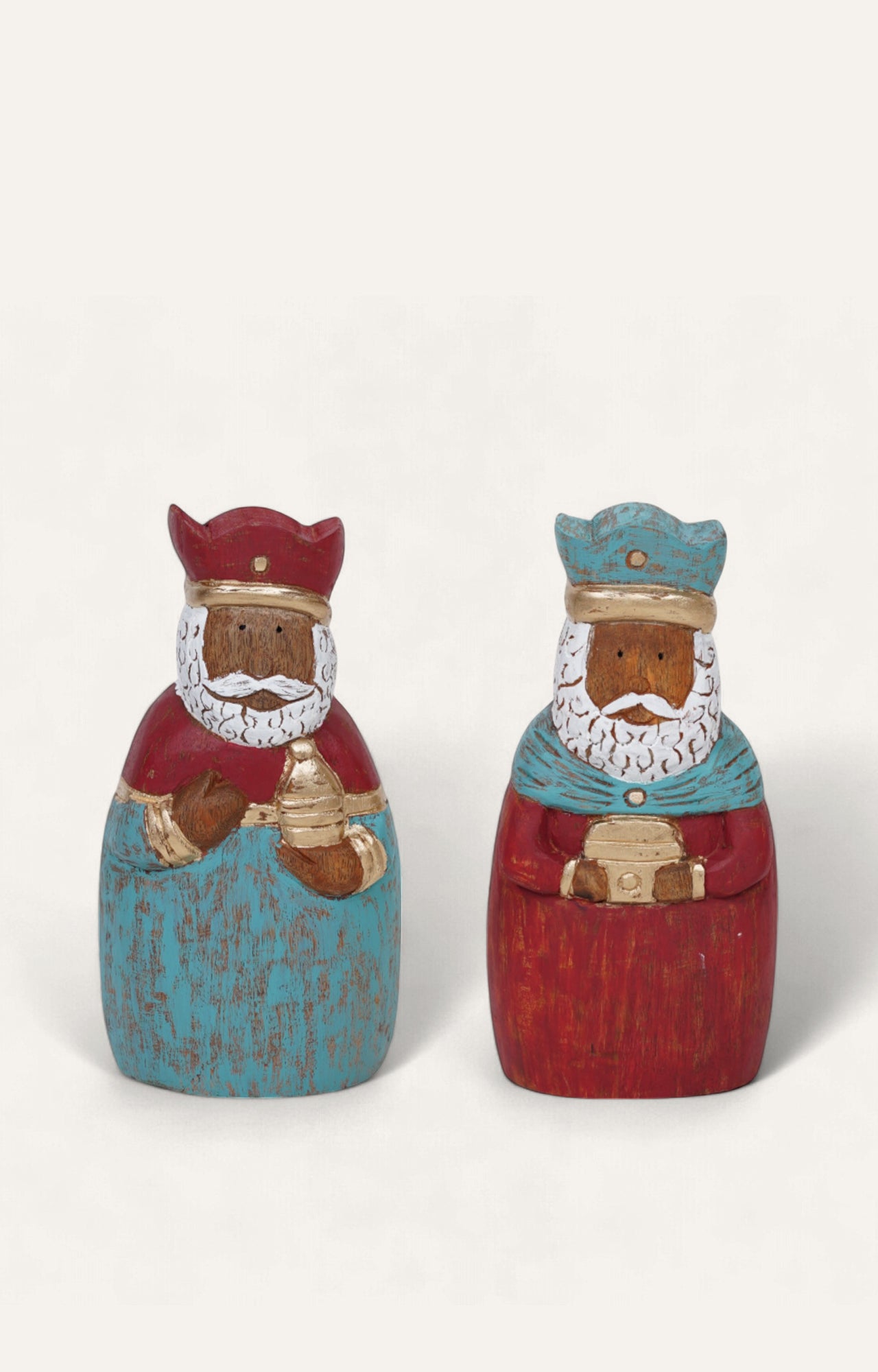 Basileus Santa Claus Christmas Decoration Pair