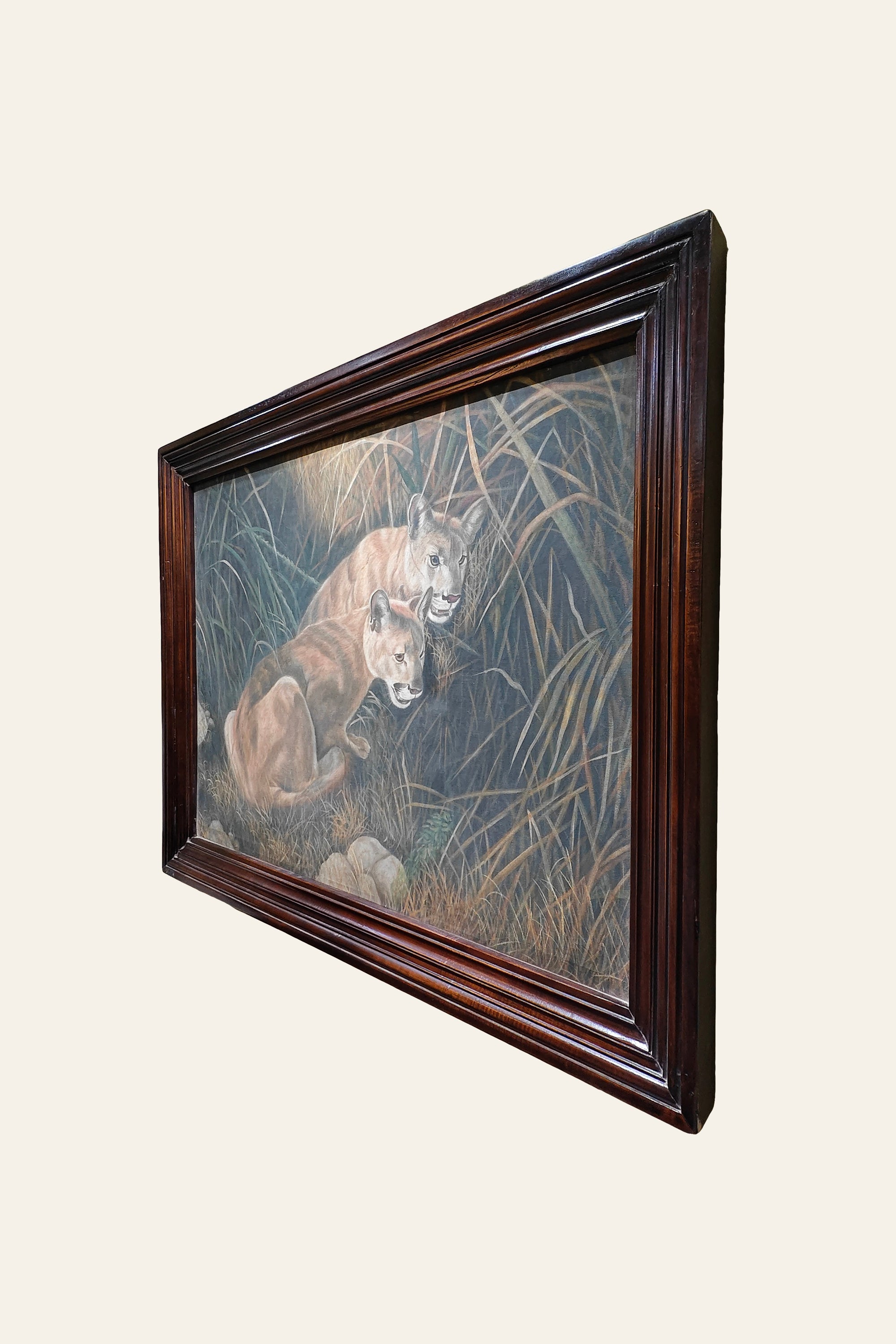 premium wildlife wall art featuring lions