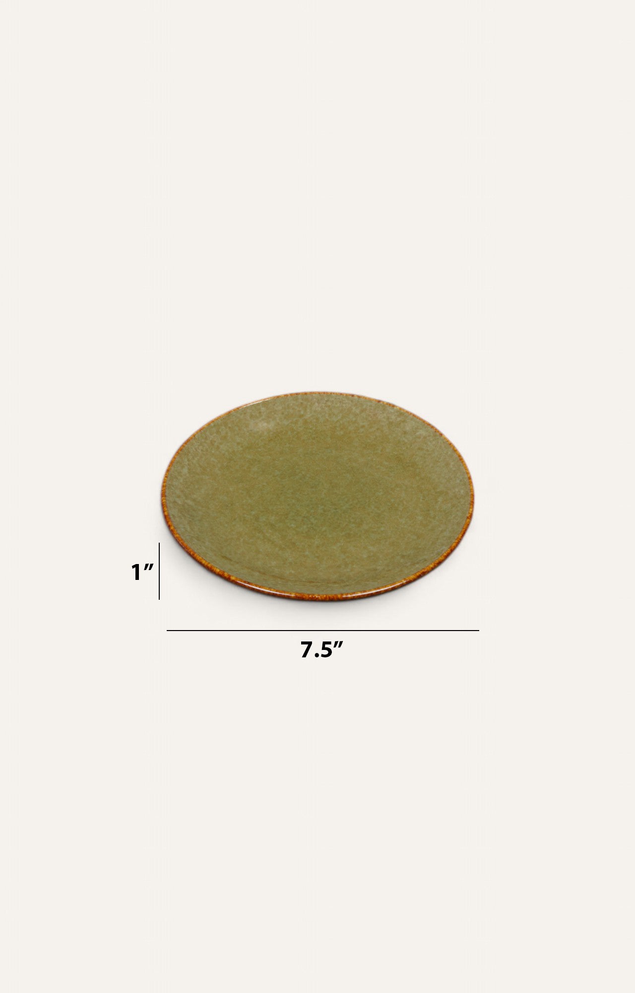 Earthy Glazed Ceramic Side Plate
