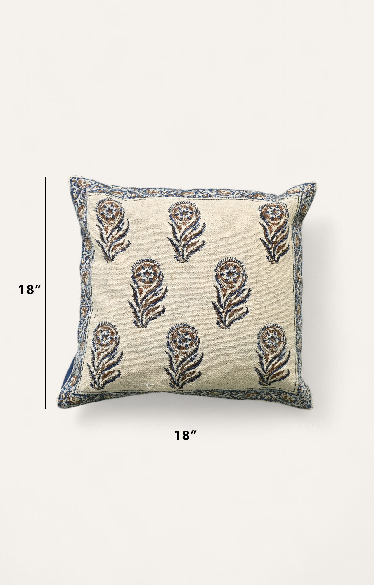 Midnight Bloom Floral Cushion