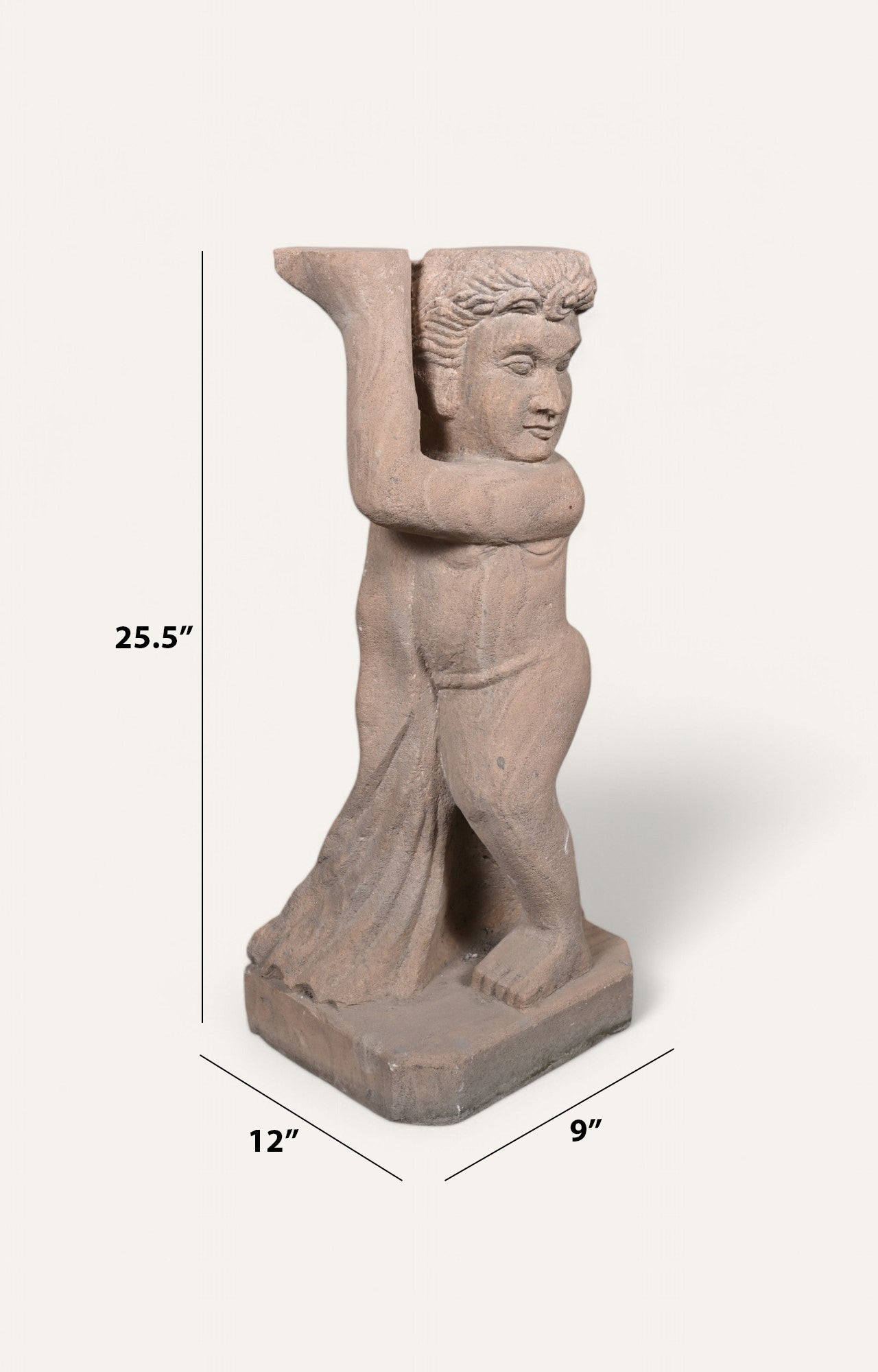 Baby Hercules Sandstone Sculpture