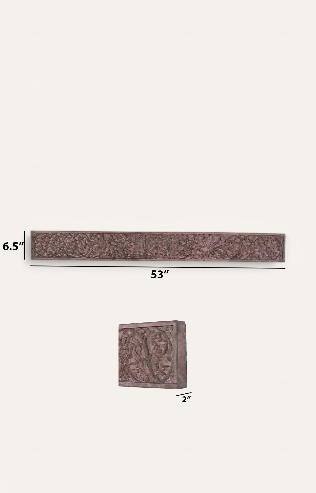Rosewood Floral Panel with Centre Medallion
