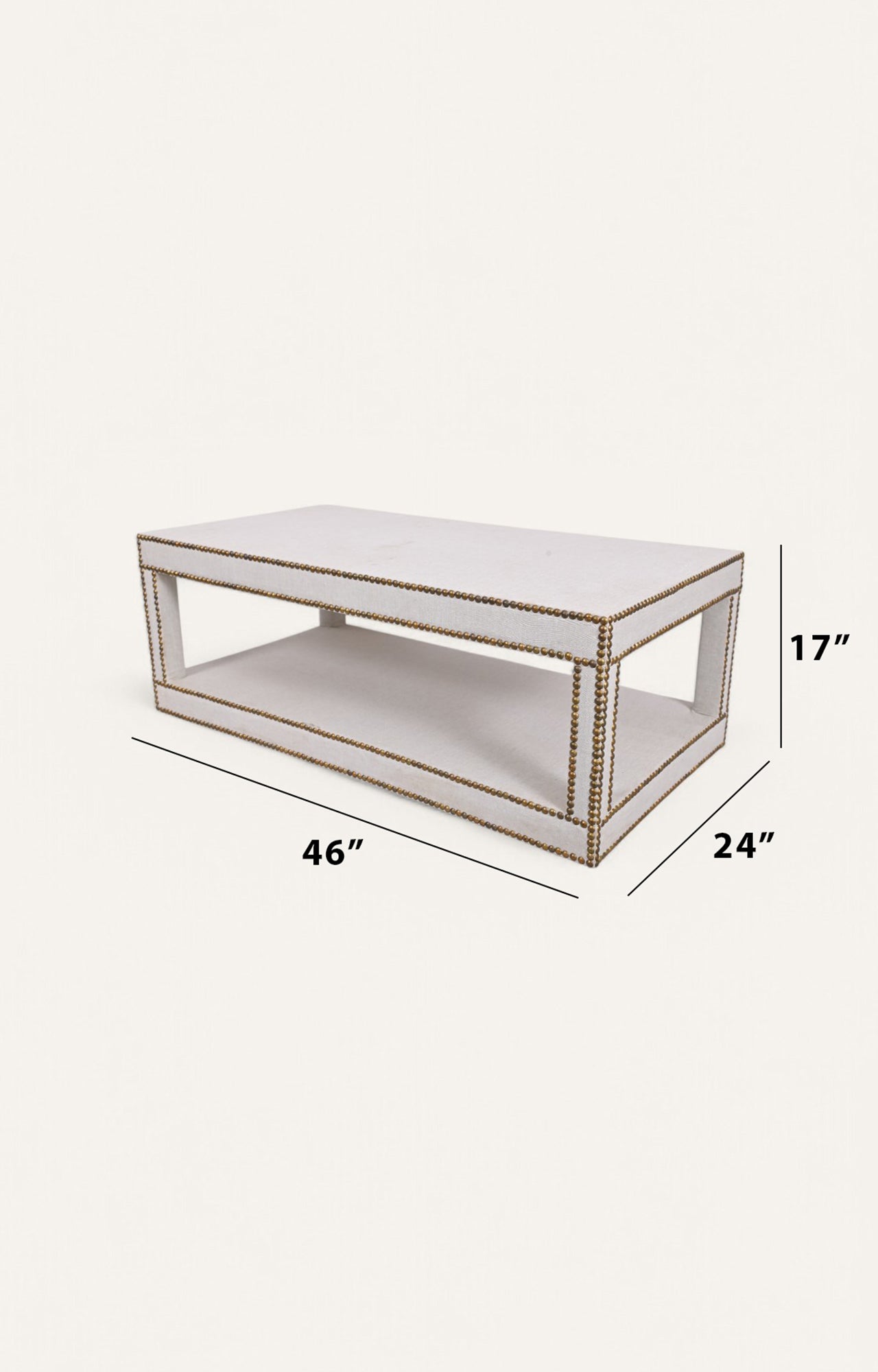 Linen Upholstered Coffee Table