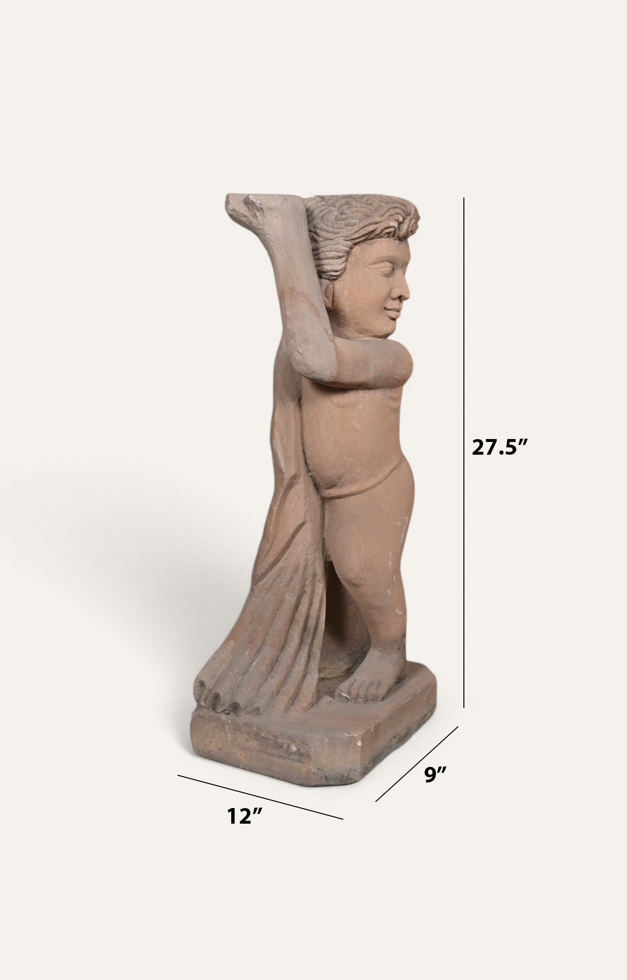 Cupid Sandstone Vintage Sculpture