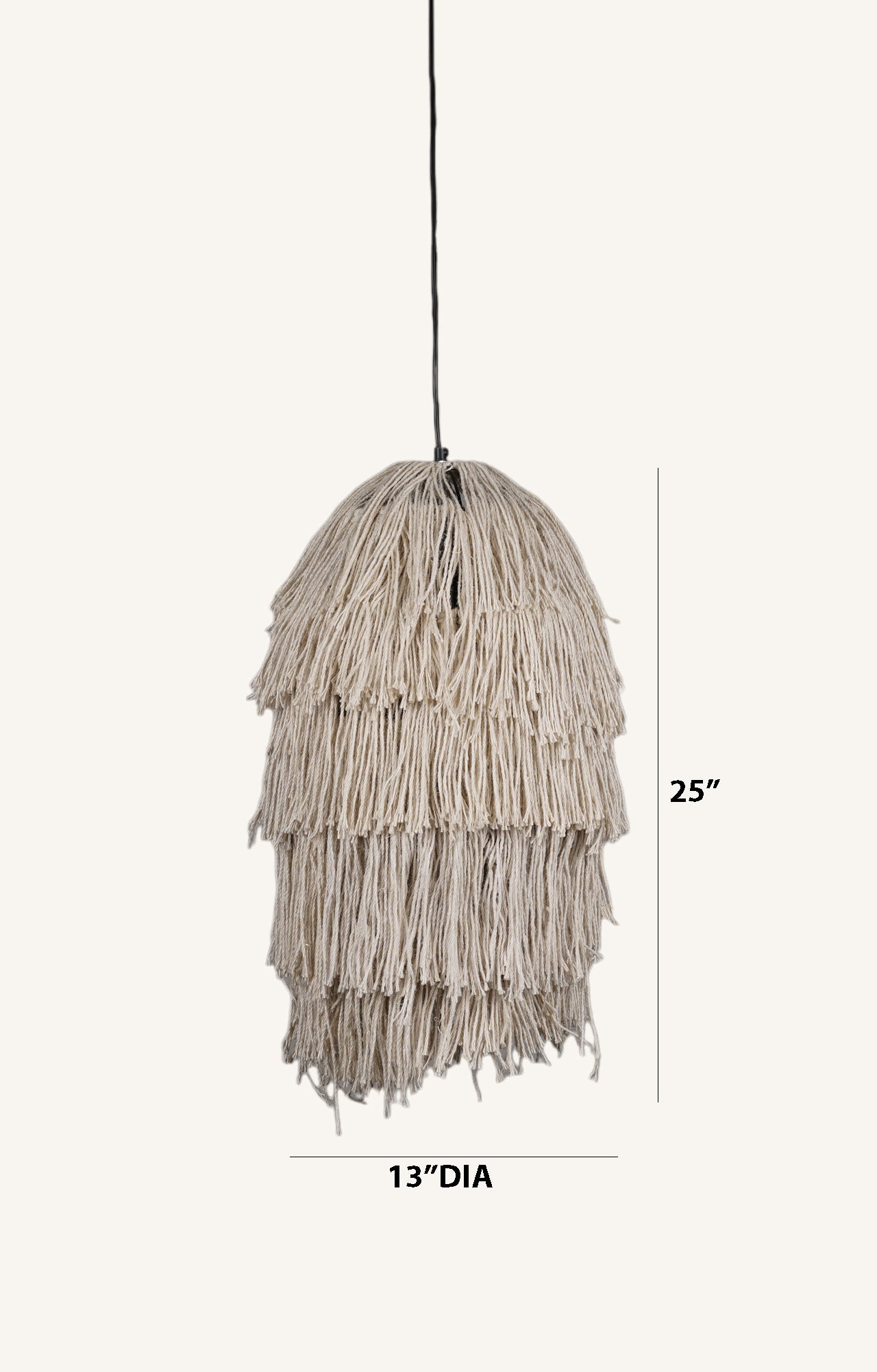 Jute Falls Pendant Light