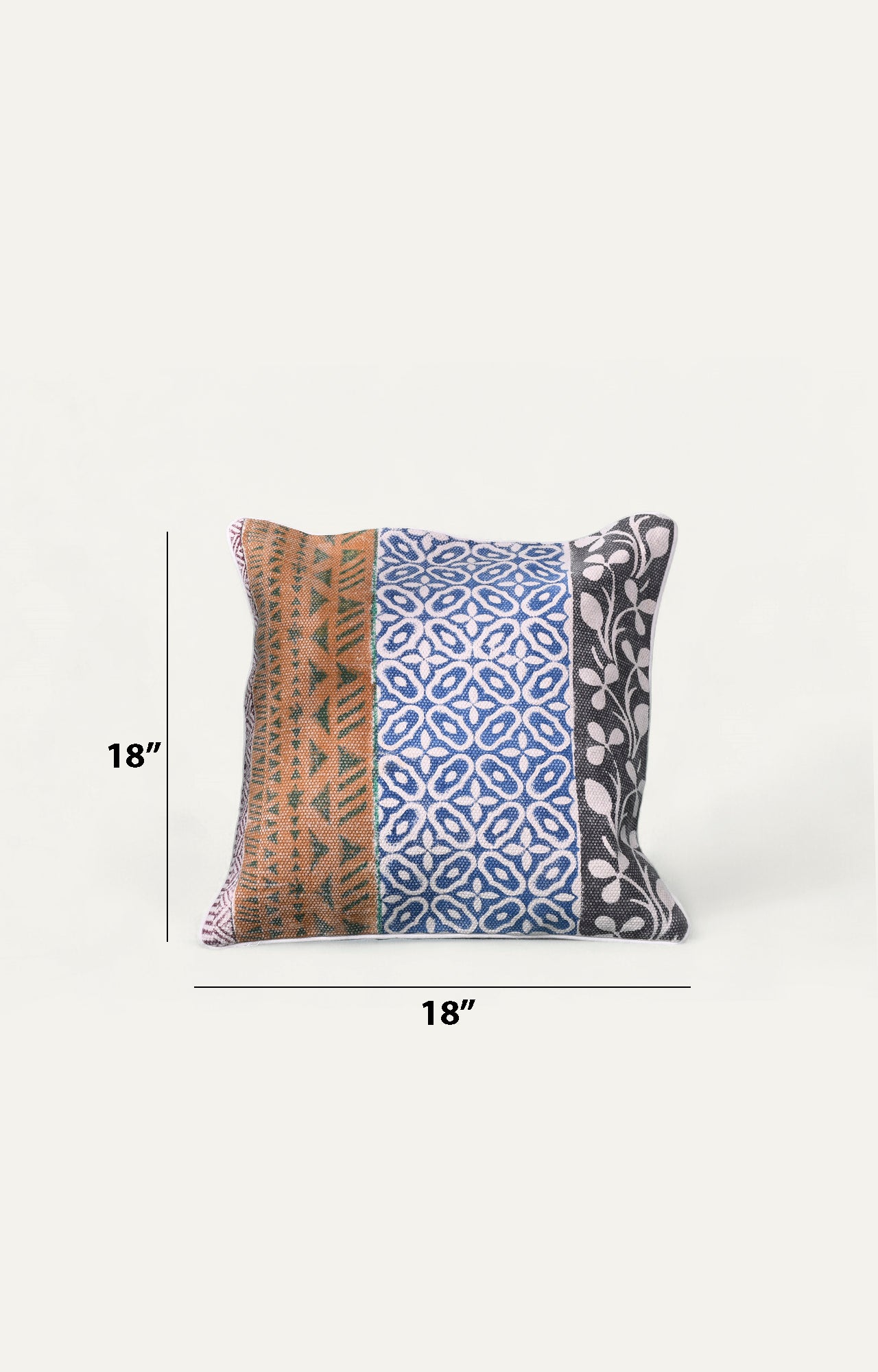 Distorted Modern Print Cushion Cover