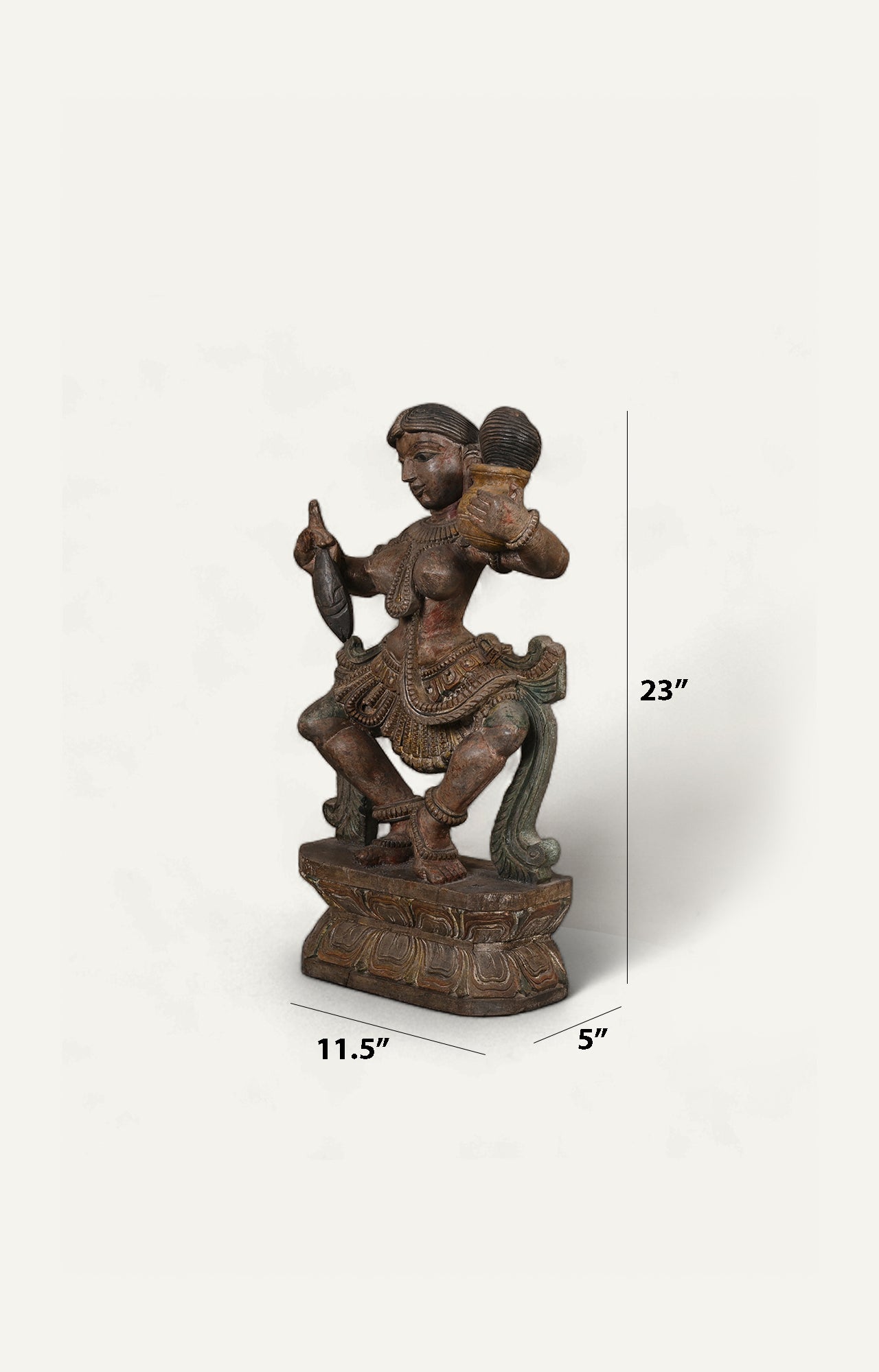 The Apsara's Spell Wooden Figurine