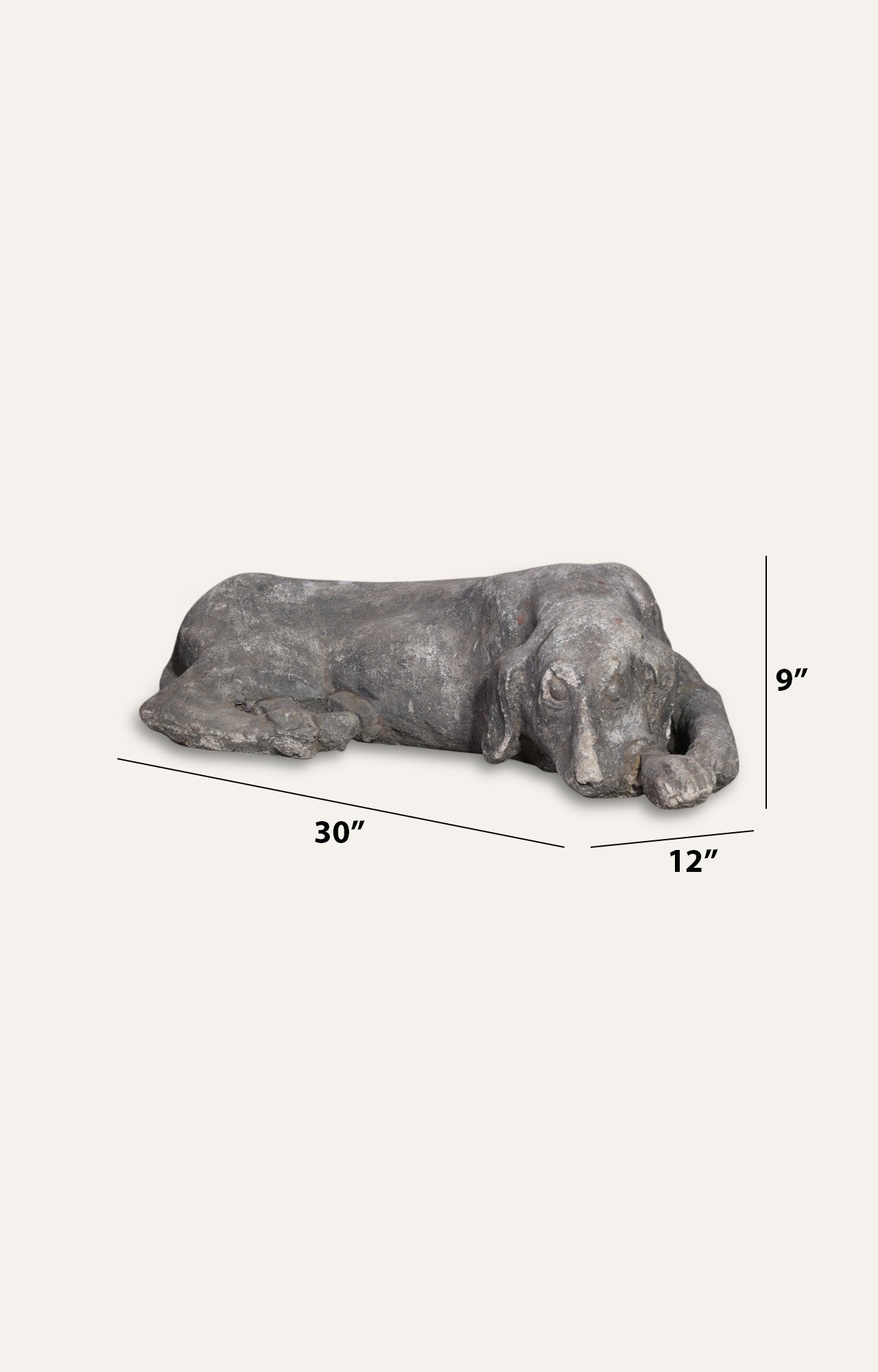 Sleeping Dog Sculpture