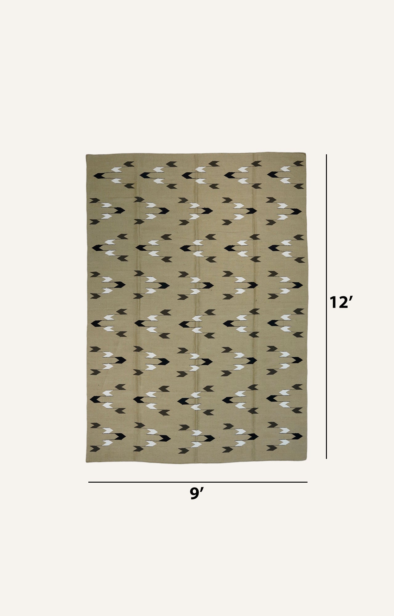 Rhythmic Arrow Jute Rug