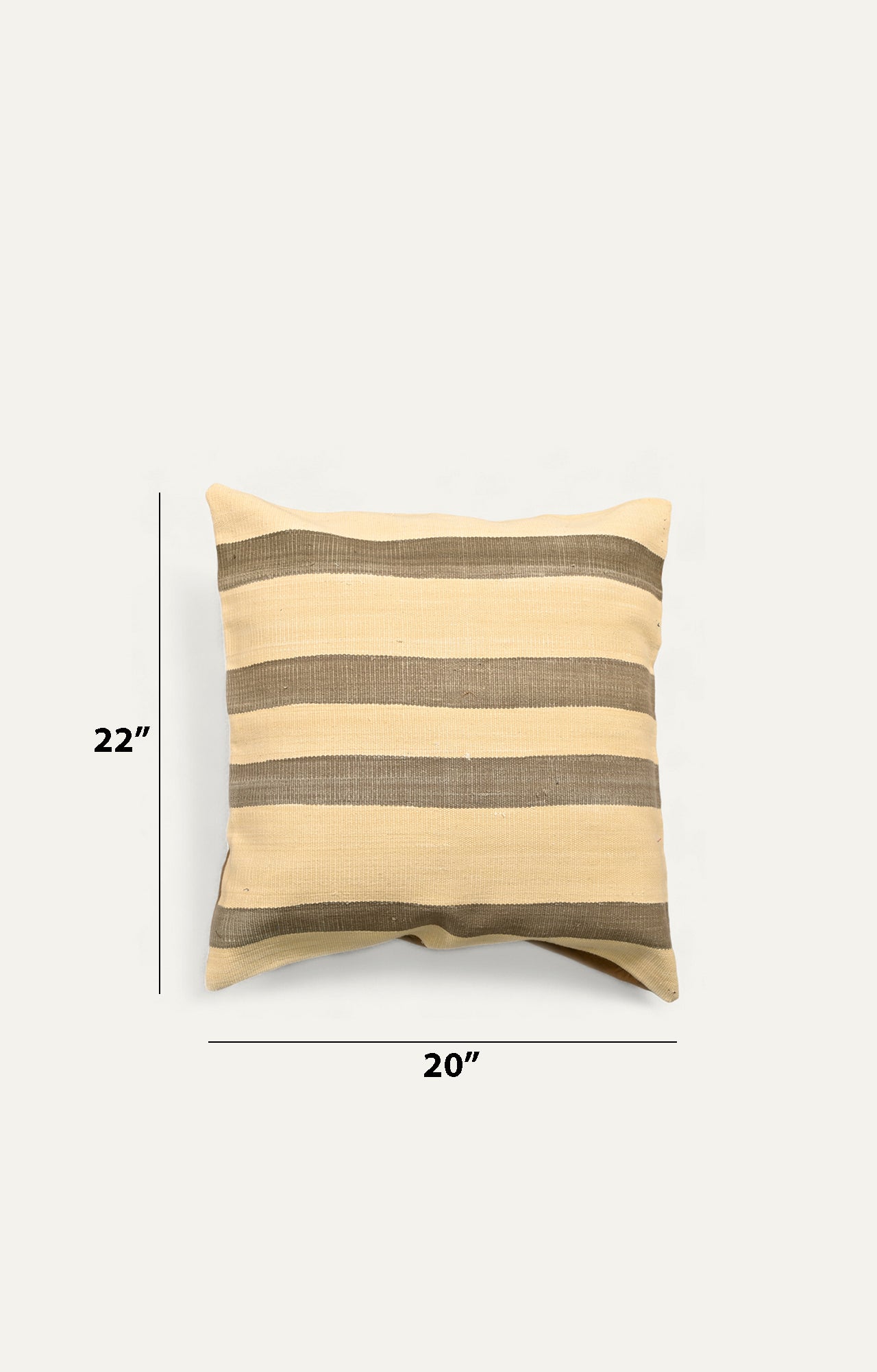 Warm Striped Handwoven Cushion Cover