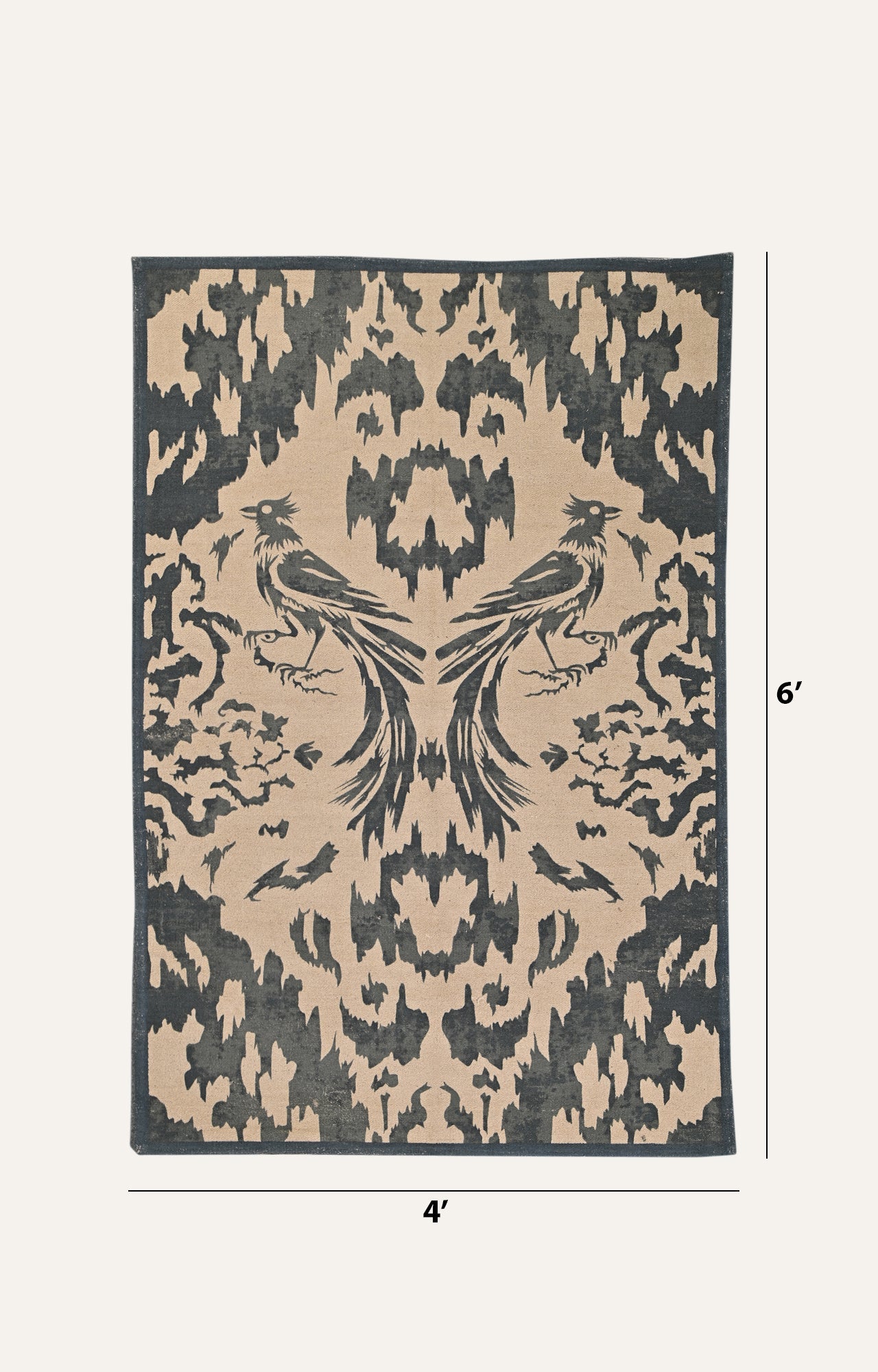Phoenix Ikat Cotton Rug