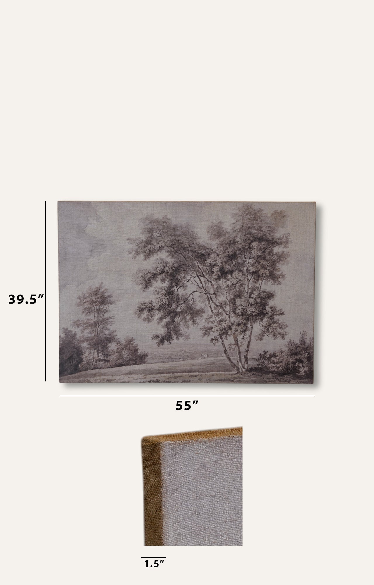 Life Scene Textured Canvas Painting