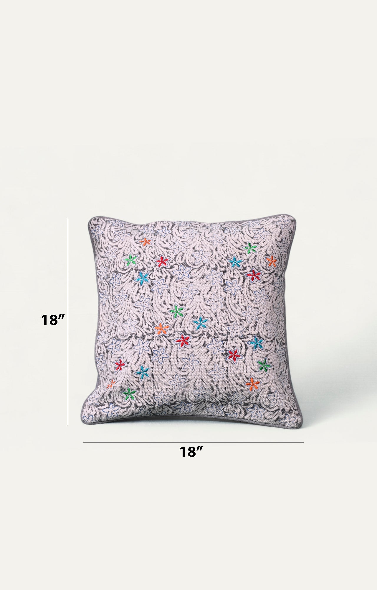 Floral Pop Cotton Cushion Cover
