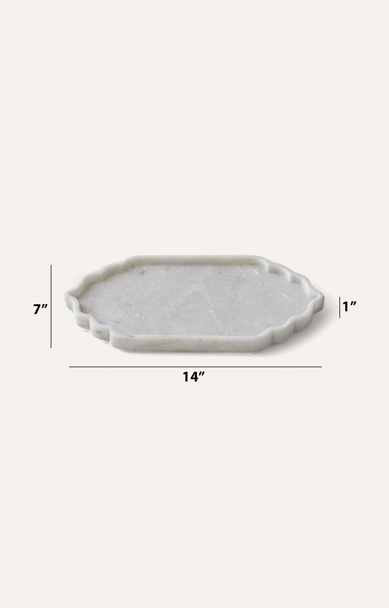 Mughal Inspired handcrafted marble tray