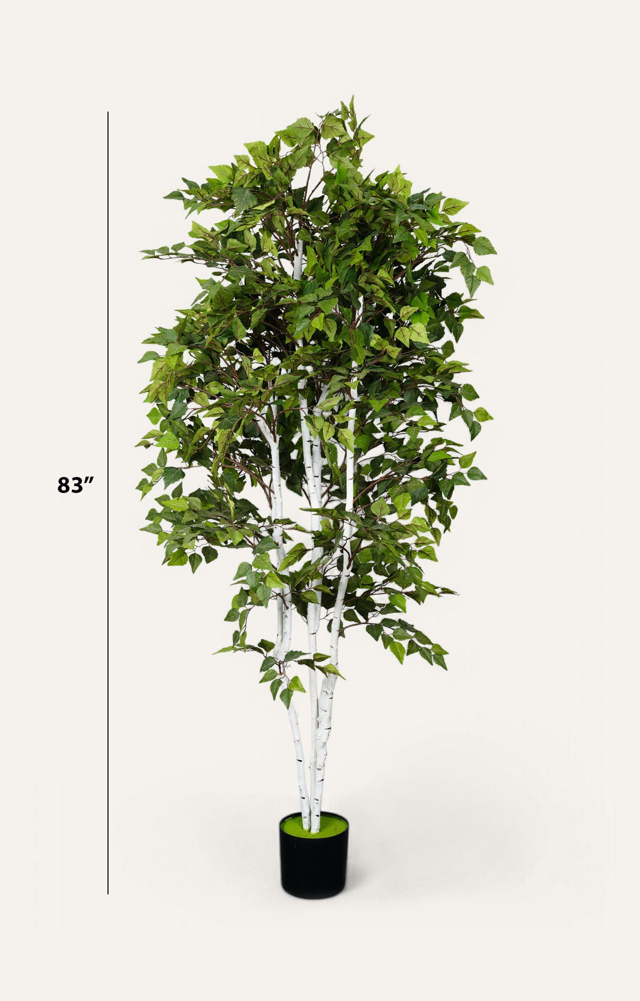 Artificial Birch Leaf Tree – 7 Feet