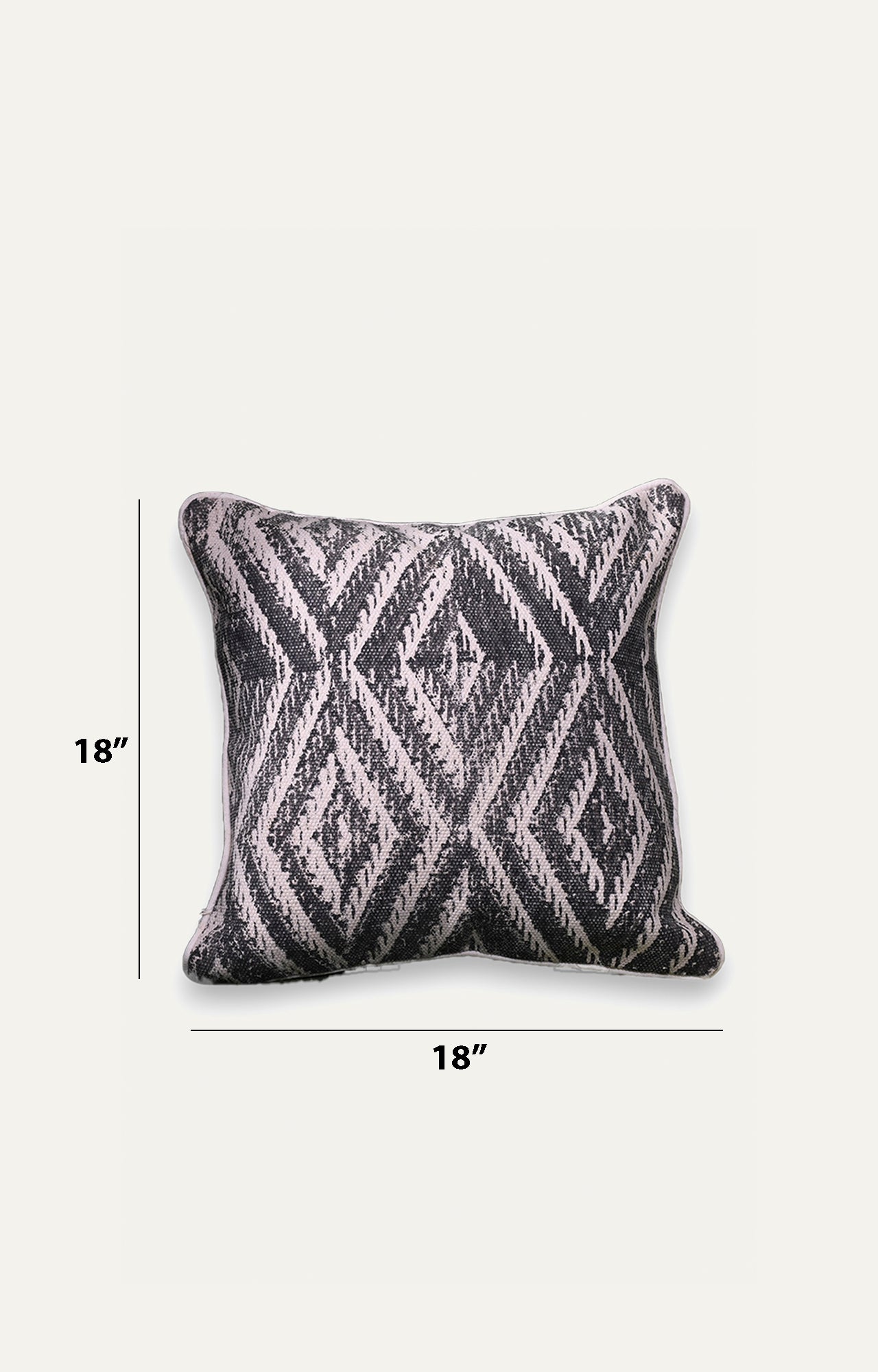 Diagonal Cotton Cushion Cover