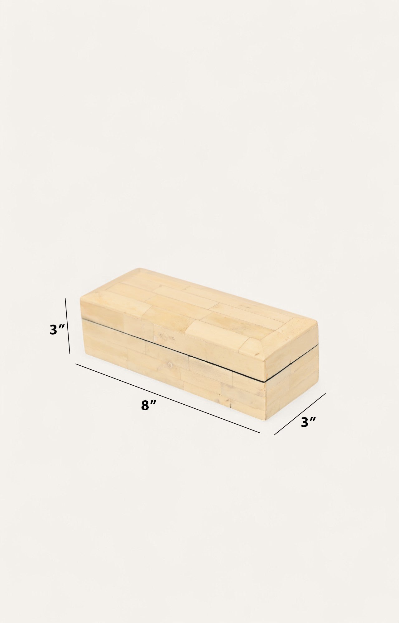 Minimal Cream Bone Inlay Box