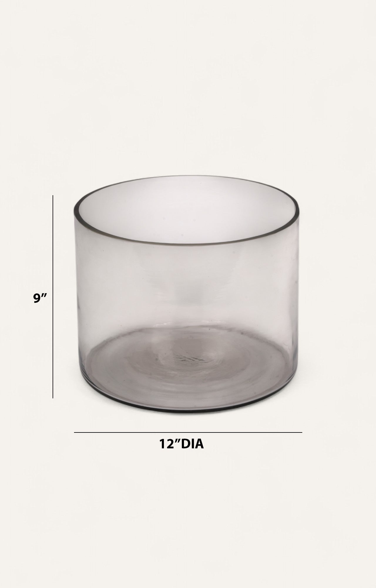 Minimalist Handblown Glass Cylinder Vase