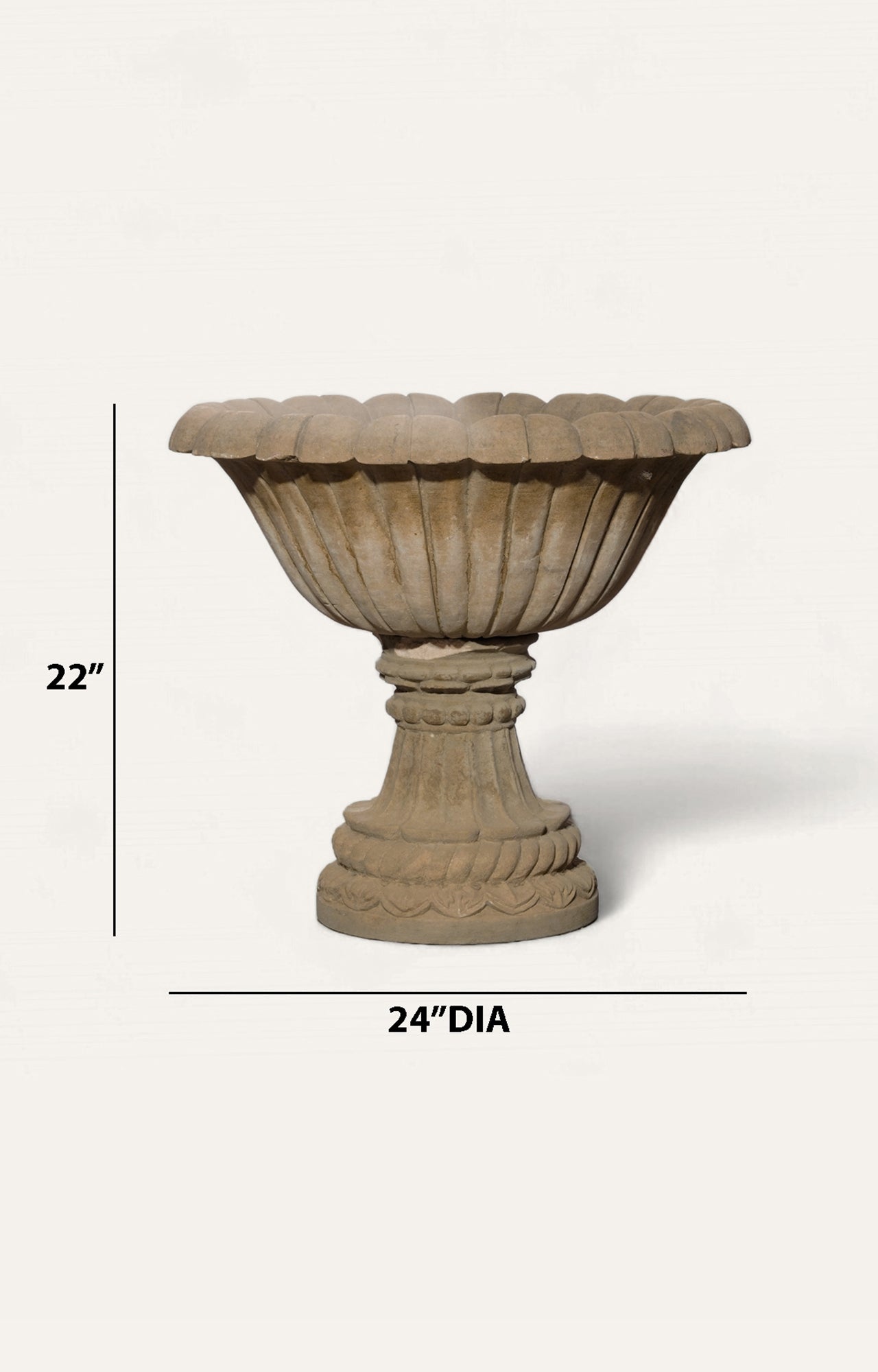 Concrete Garden Lotus Planter