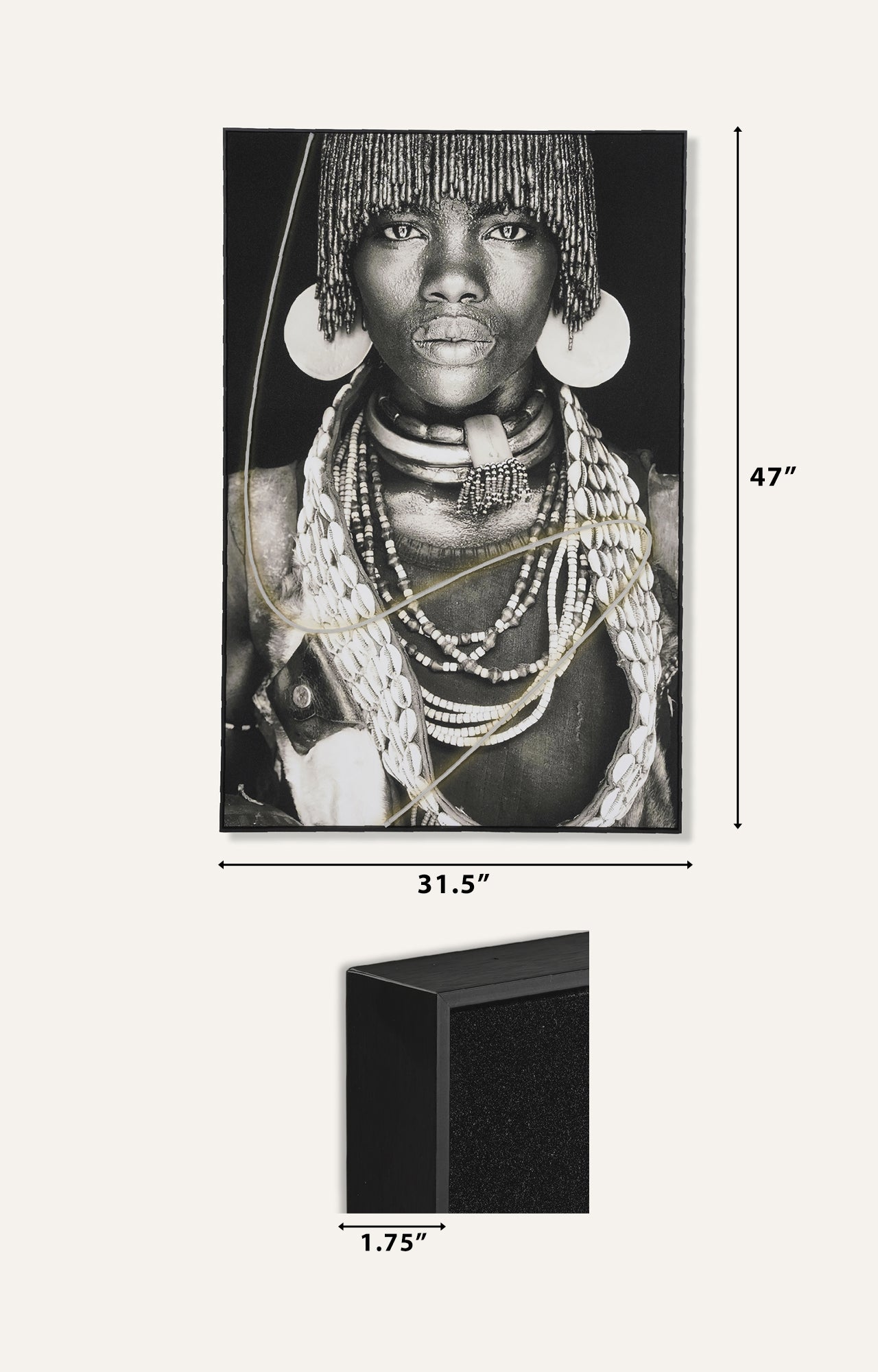 Afro Roots LED Painting