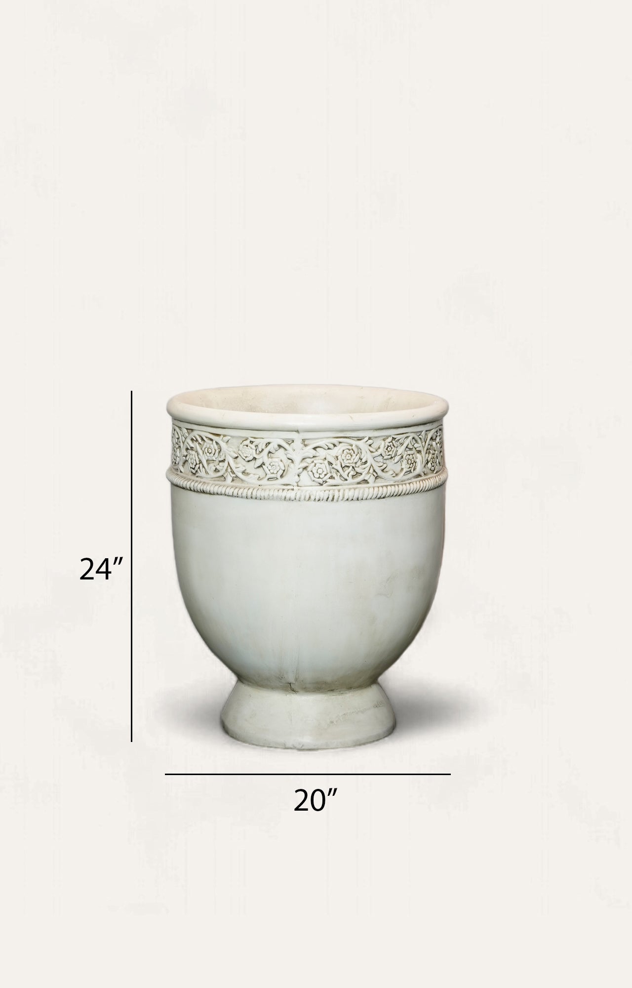 Floral Decorative Resin Planter