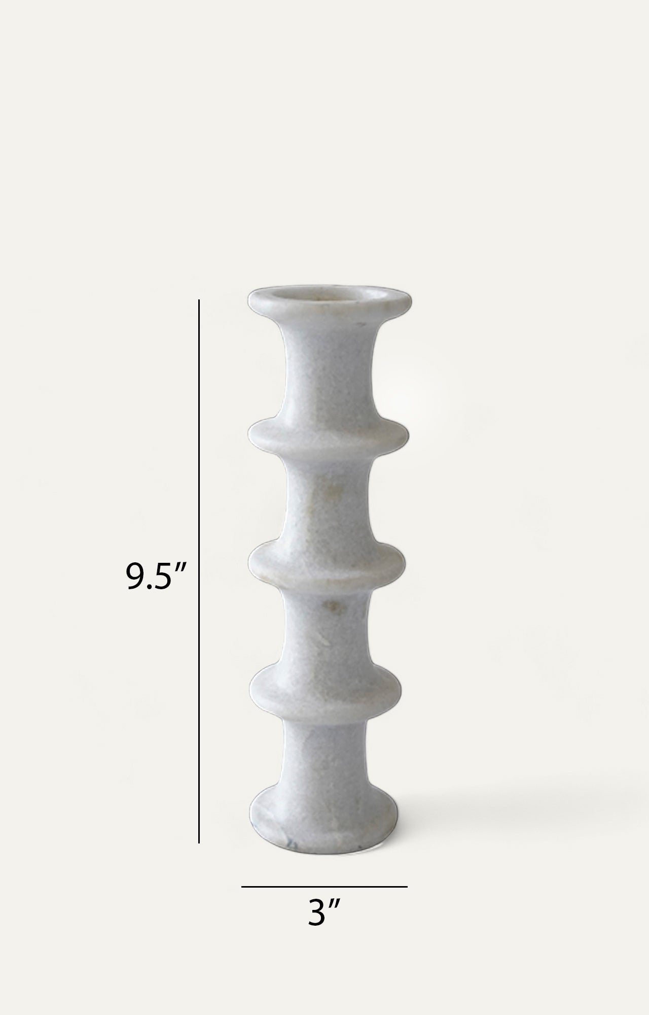 Modern White Marble Candle Holder