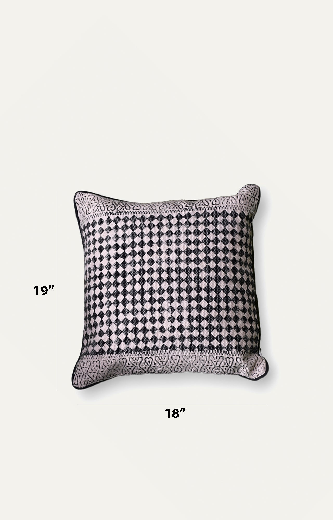 Diamond Cotton Cushion Cover