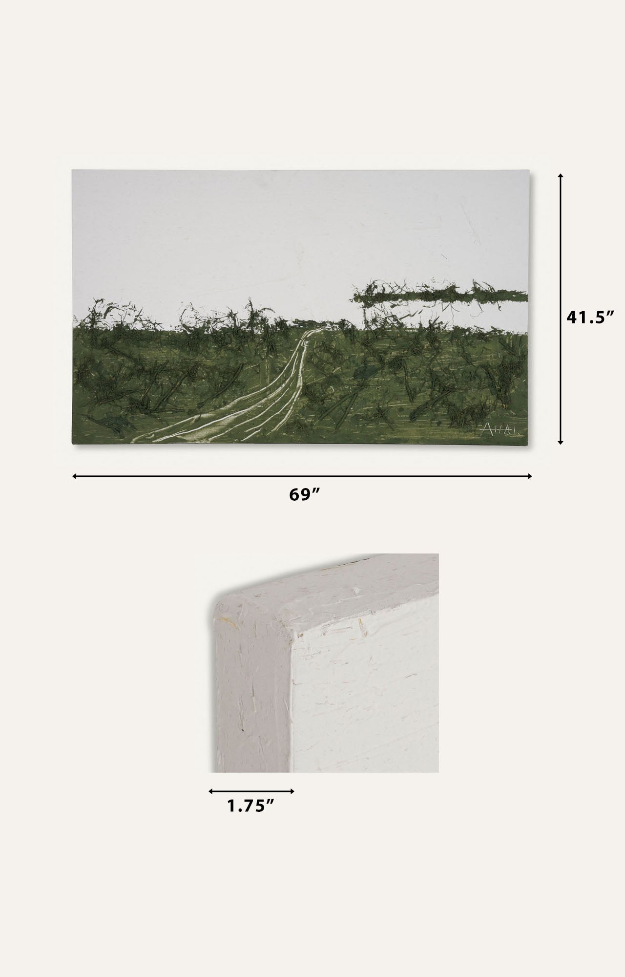 The Winding Path - Embossed Oil Painting