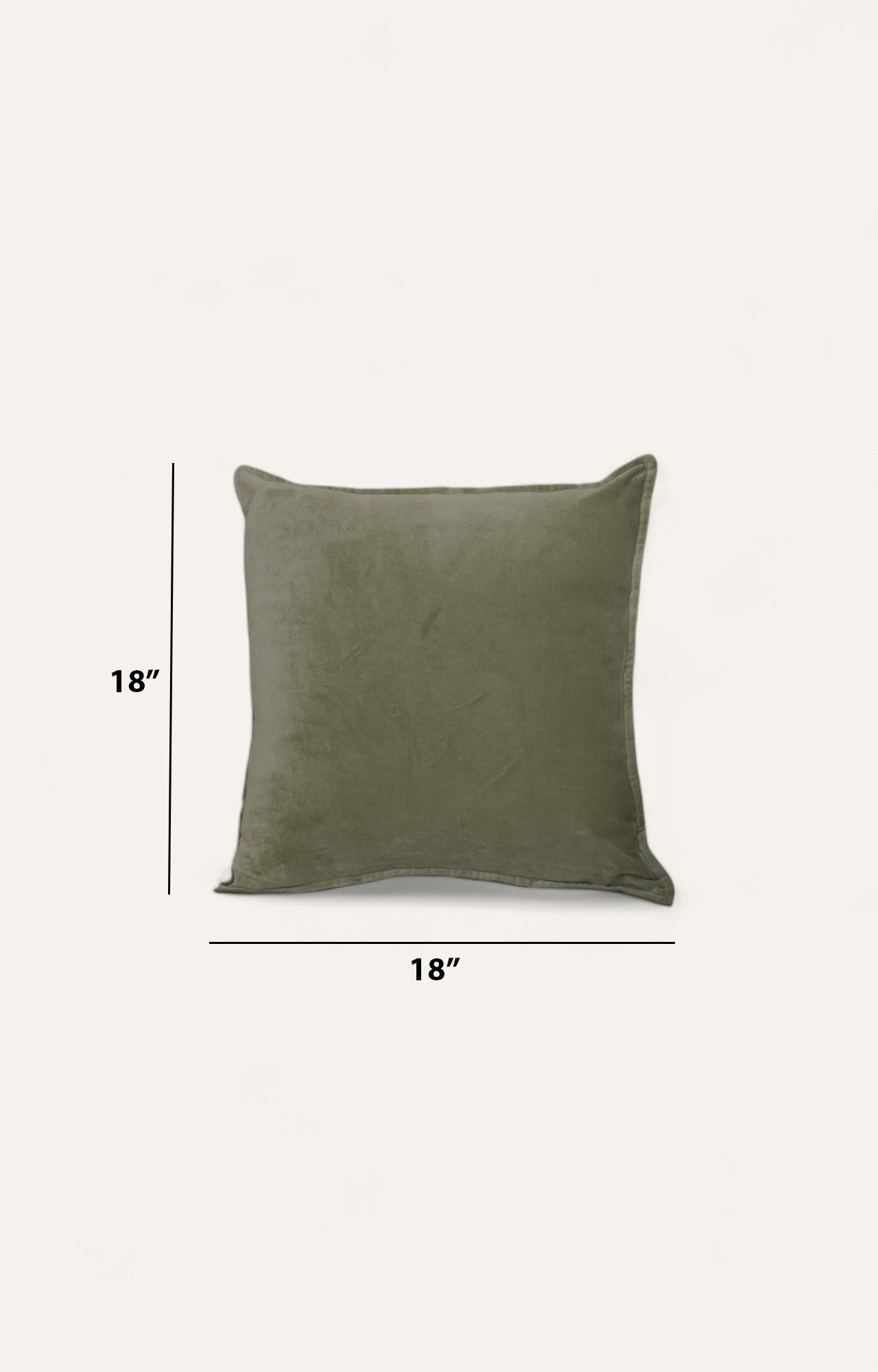 Olive Moss Velvet Cushion Cover